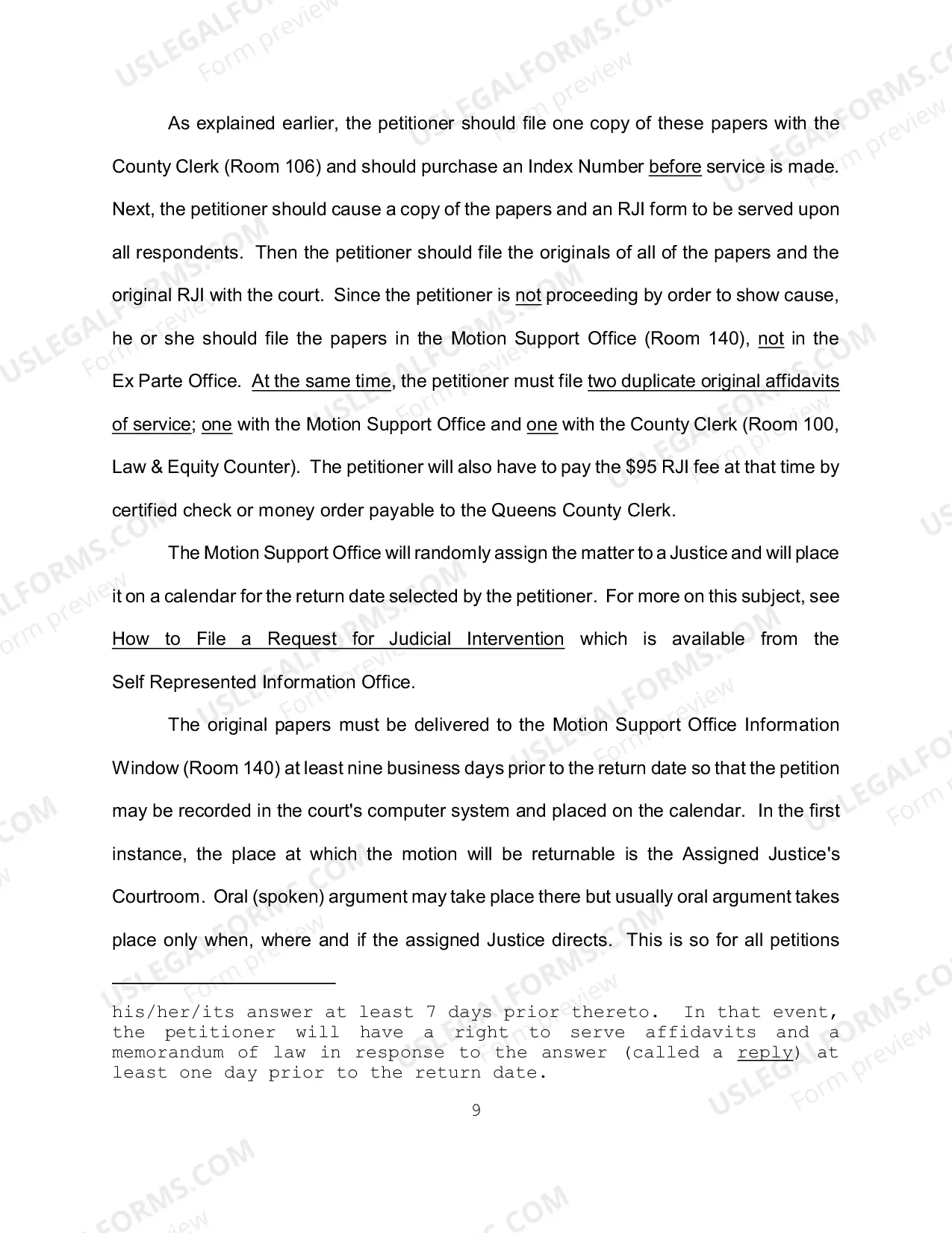 Preview How to Commence Special Proceeding