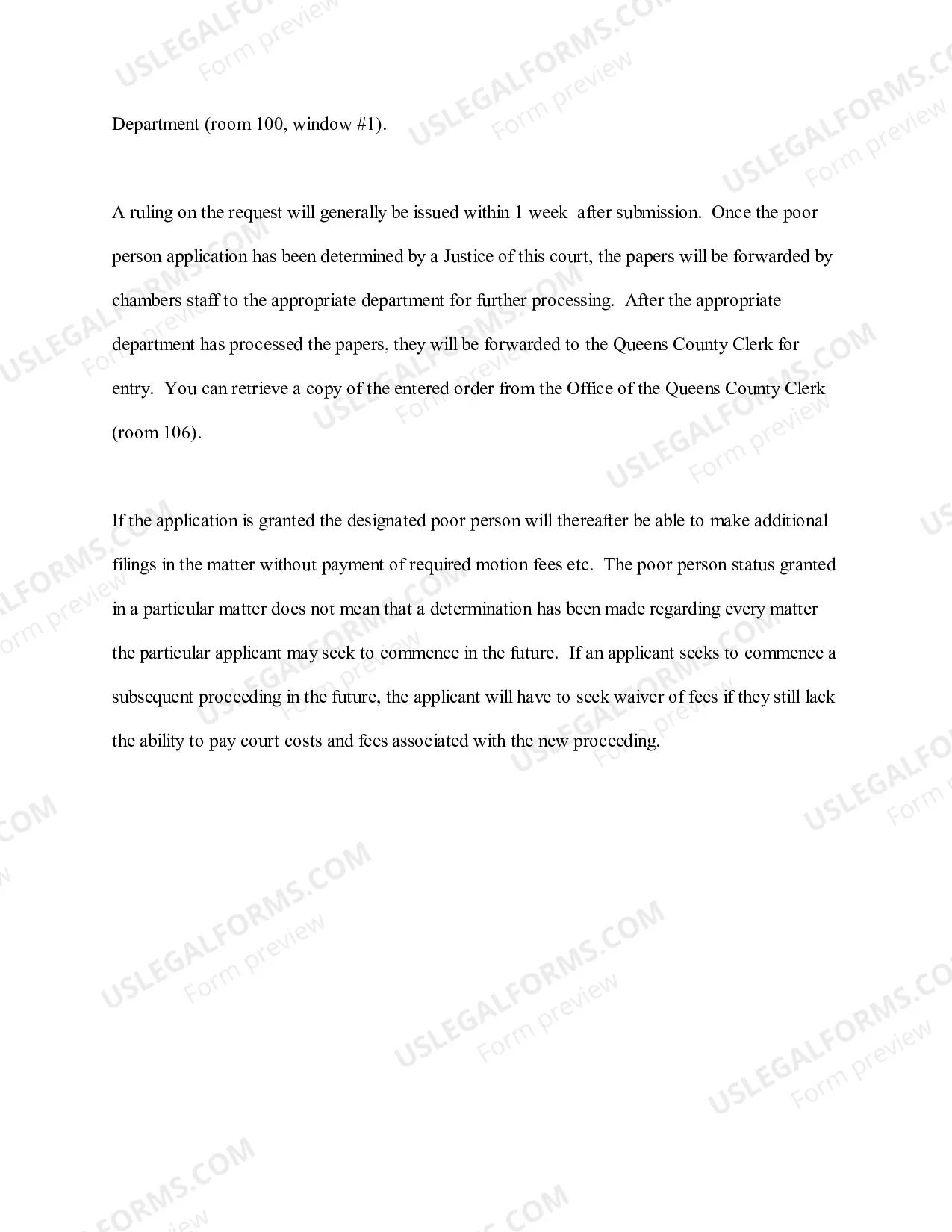 Preview How to apply for Poor Person Status