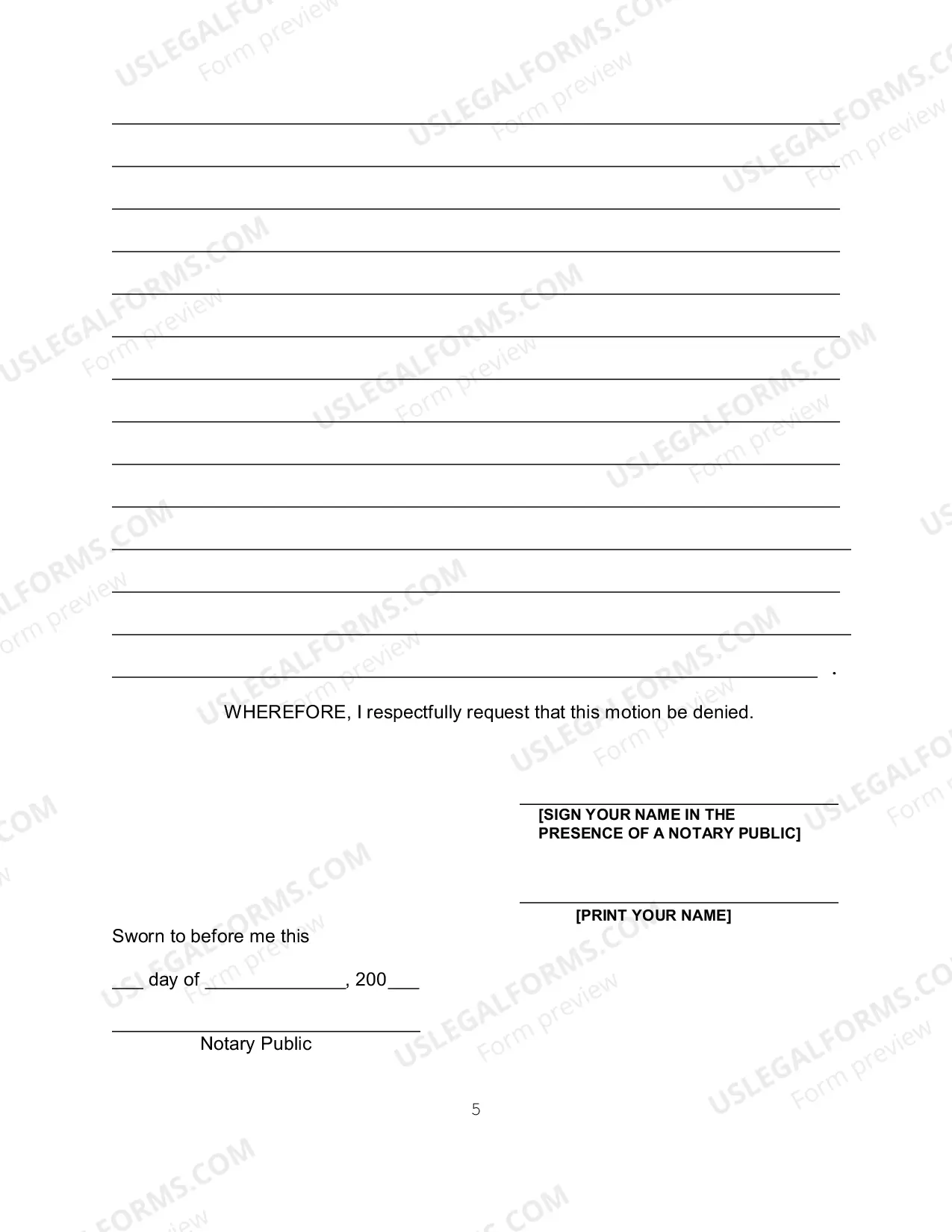 Preview Opposition Long