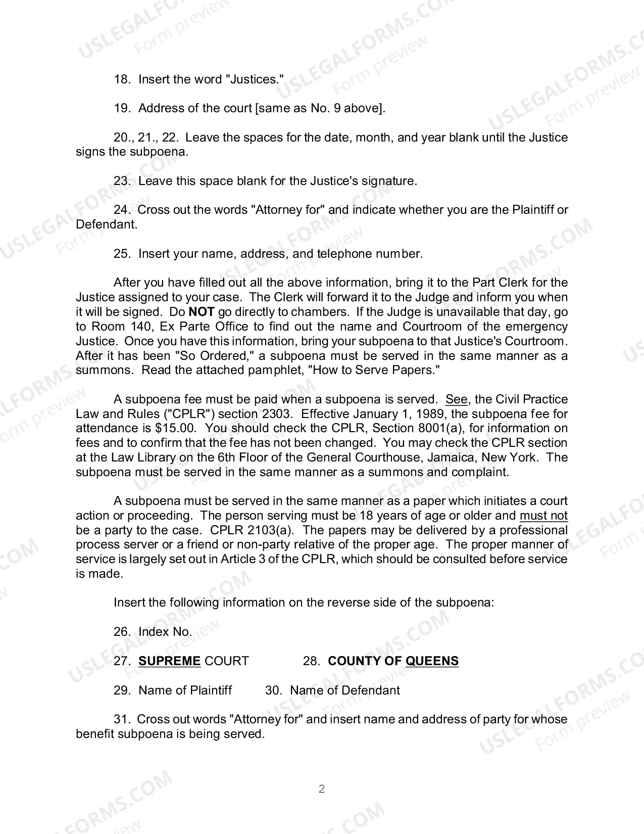 Preview How to Subpoena