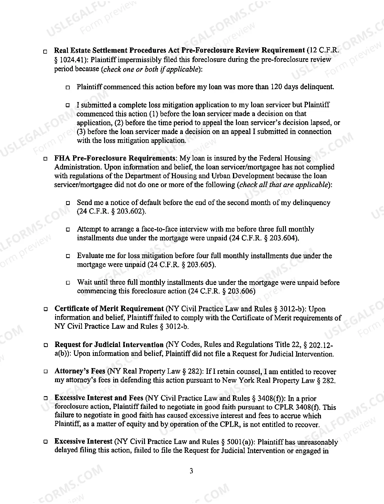 Preview How to answer a Foreclosure