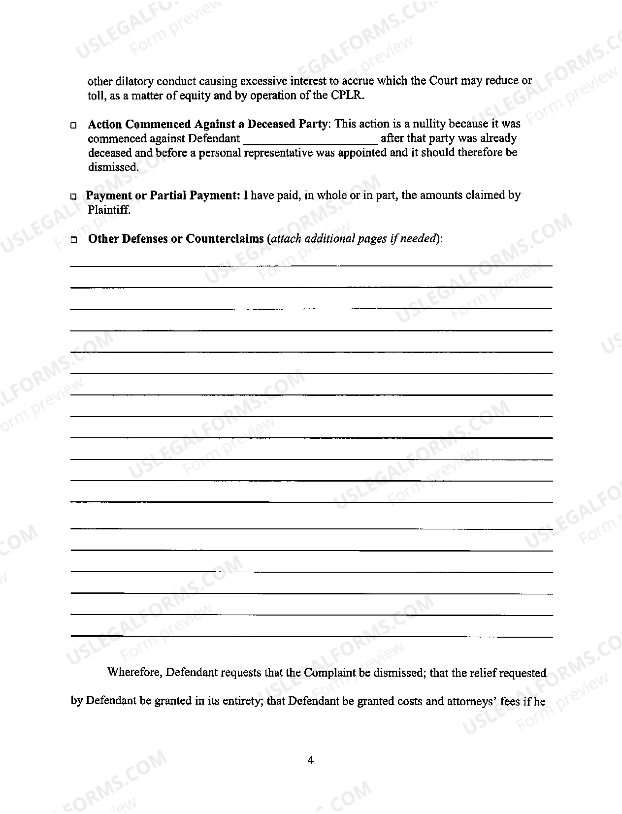Preview How to answer a Foreclosure
