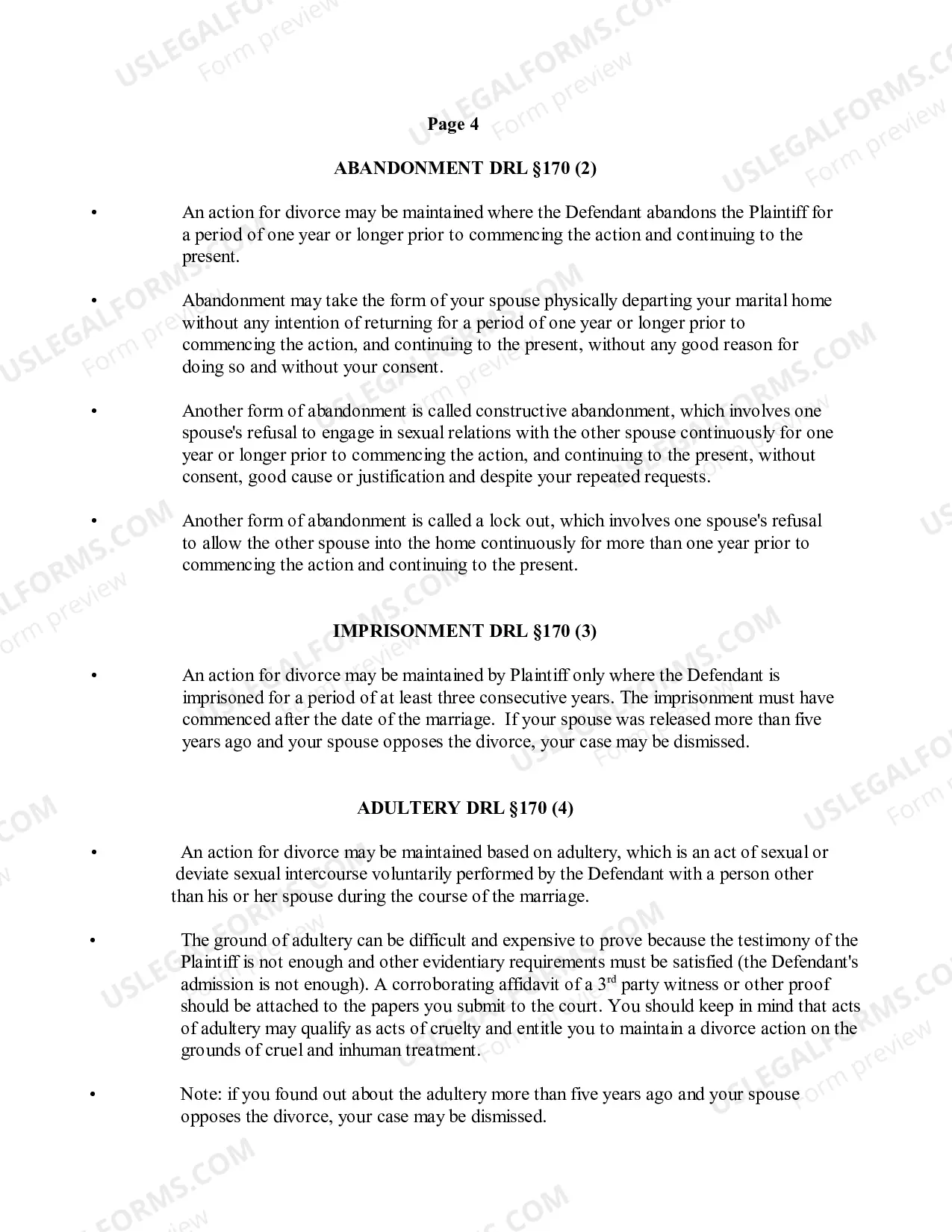 Preview Uncontested Divorce Forms Packet Instructions