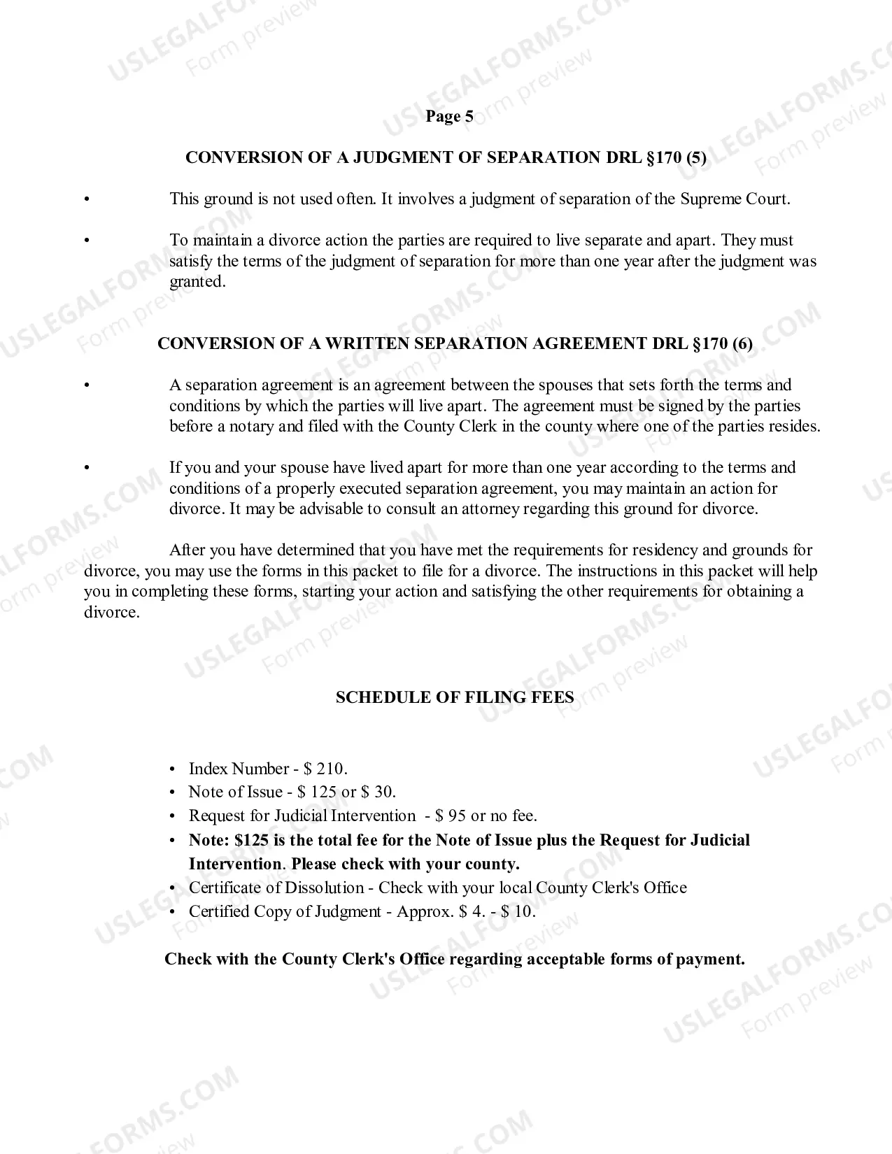 Preview Uncontested Divorce Forms Packet Instructions