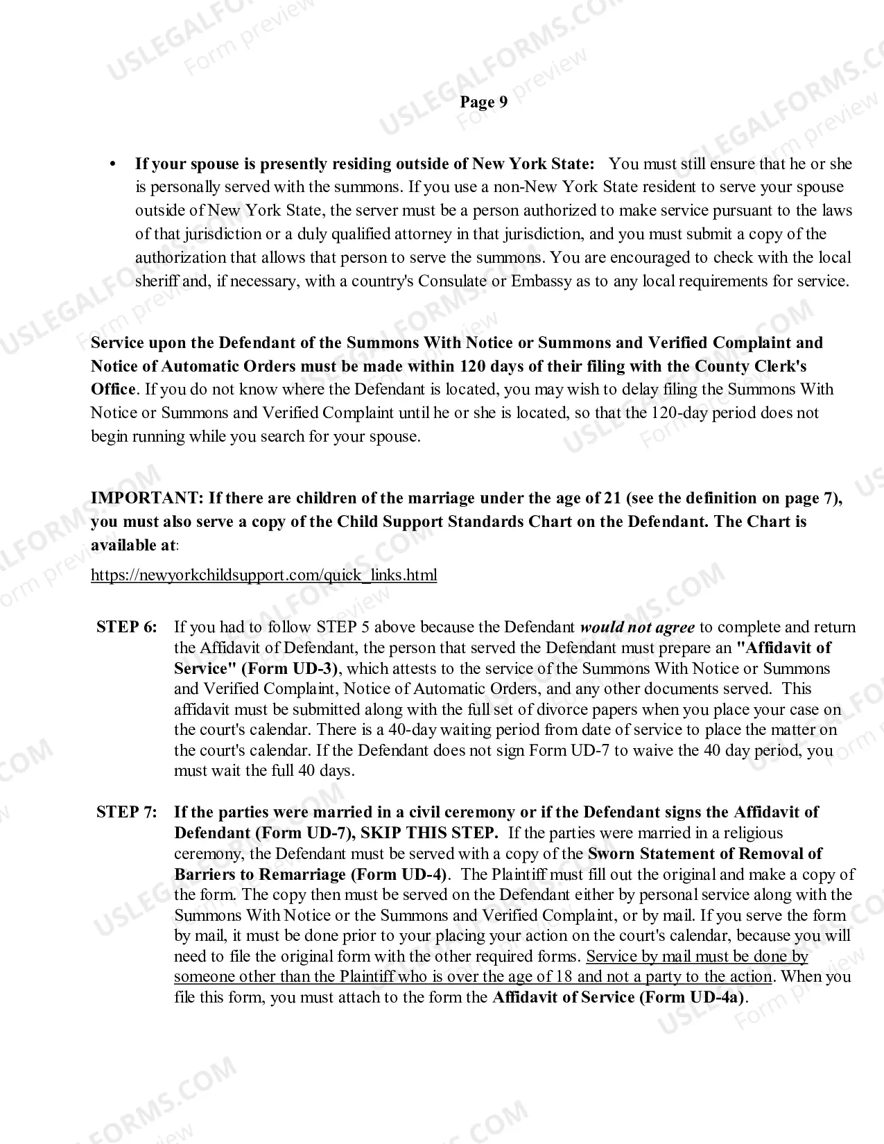 Preview Uncontested Divorce Forms Packet Instructions