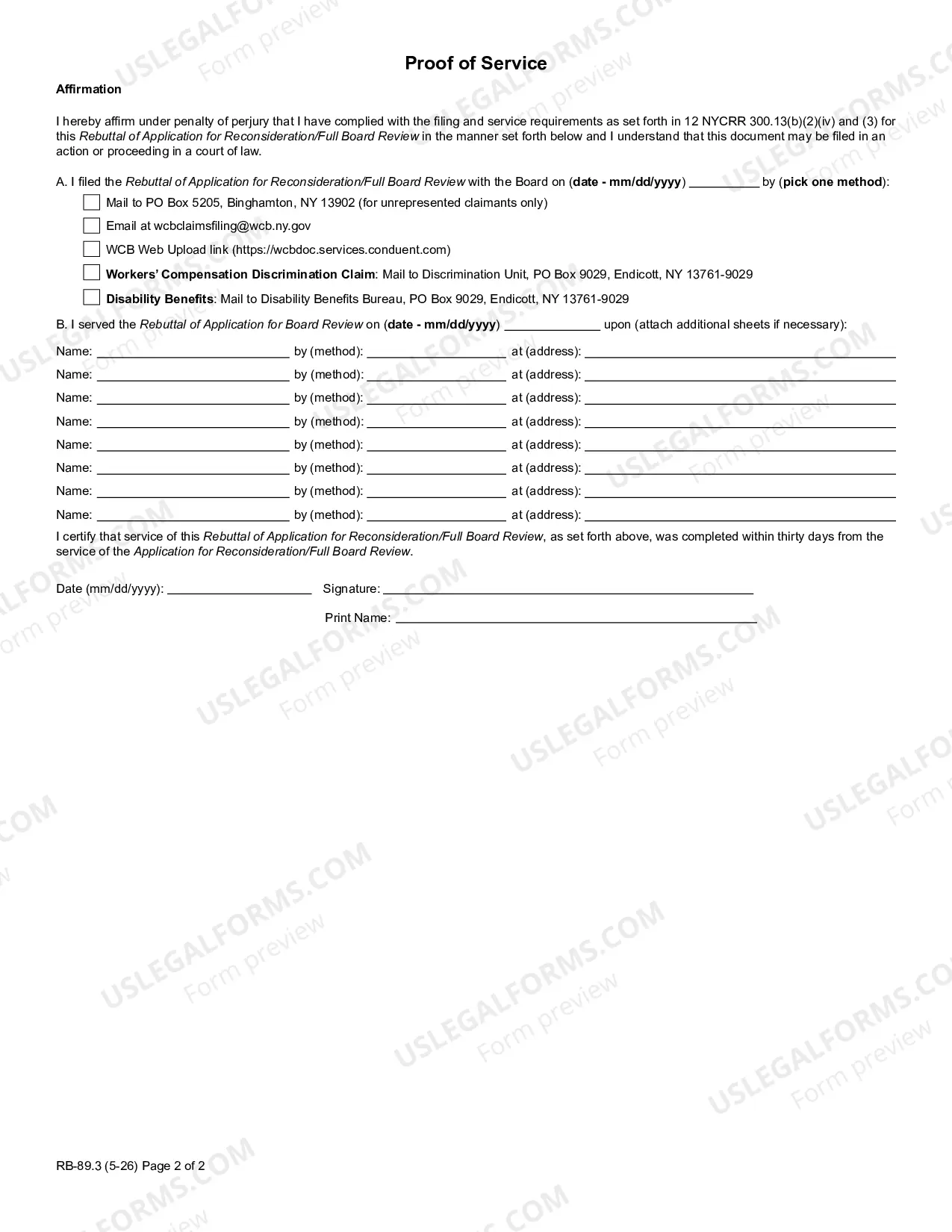 Preview Rebuttal of Application for Reconsideration - Full Board Review for Workers Compensation
