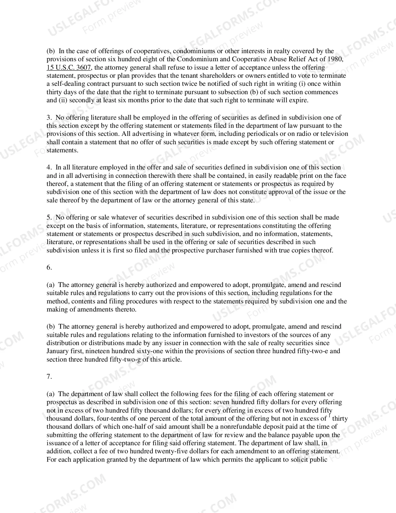 Preview New York Real Estate Syndication Act ("Syndication Act")