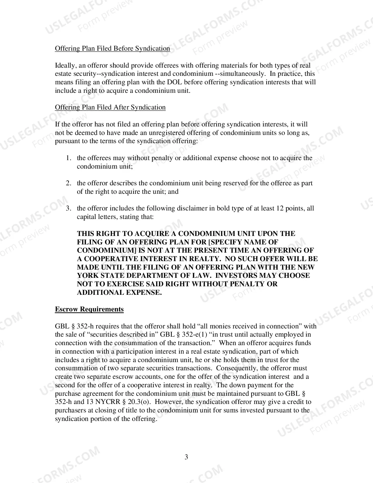 Preview "Real Estate Syndication Offerings That Include Rights to Acquire Condominium Units" (June 19, 2013)