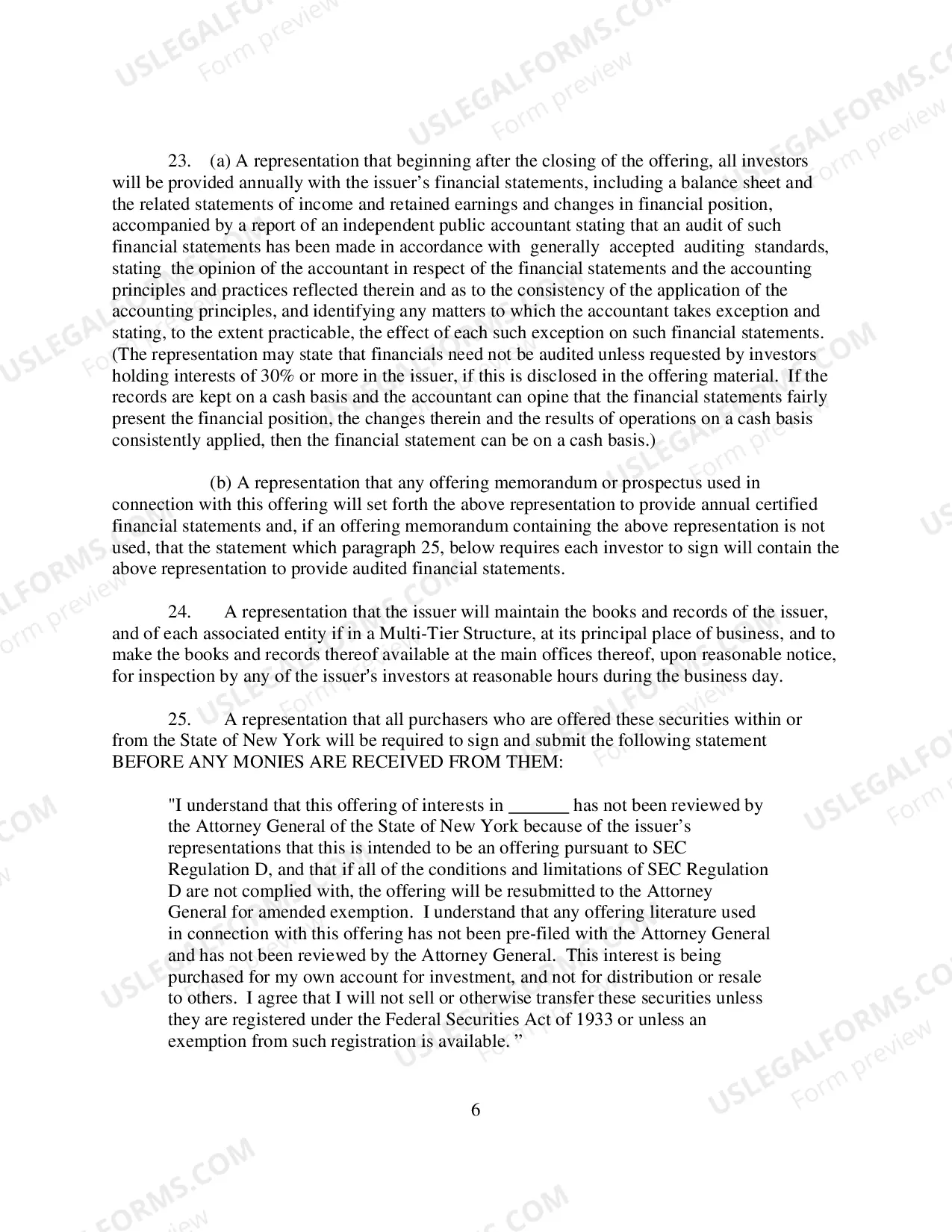 Preview Policy Statement 100