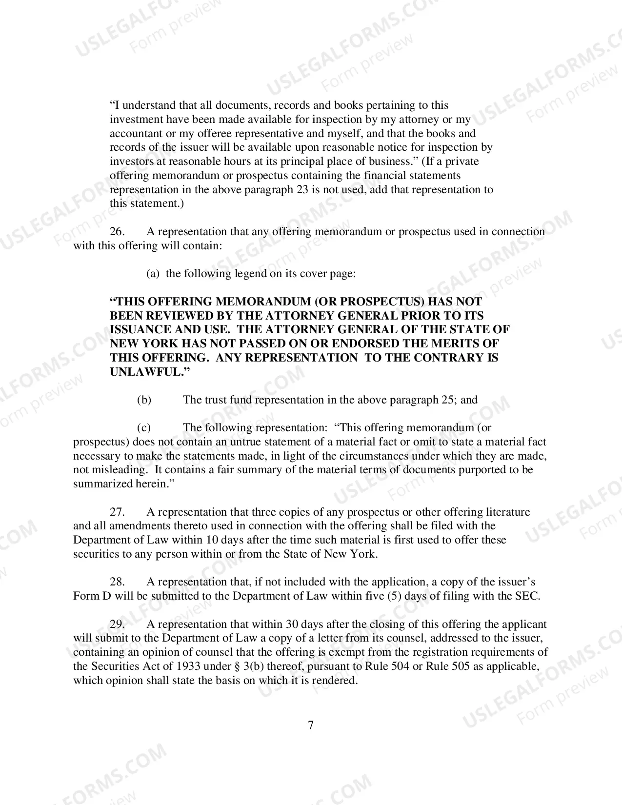 Preview Policy Statement 100