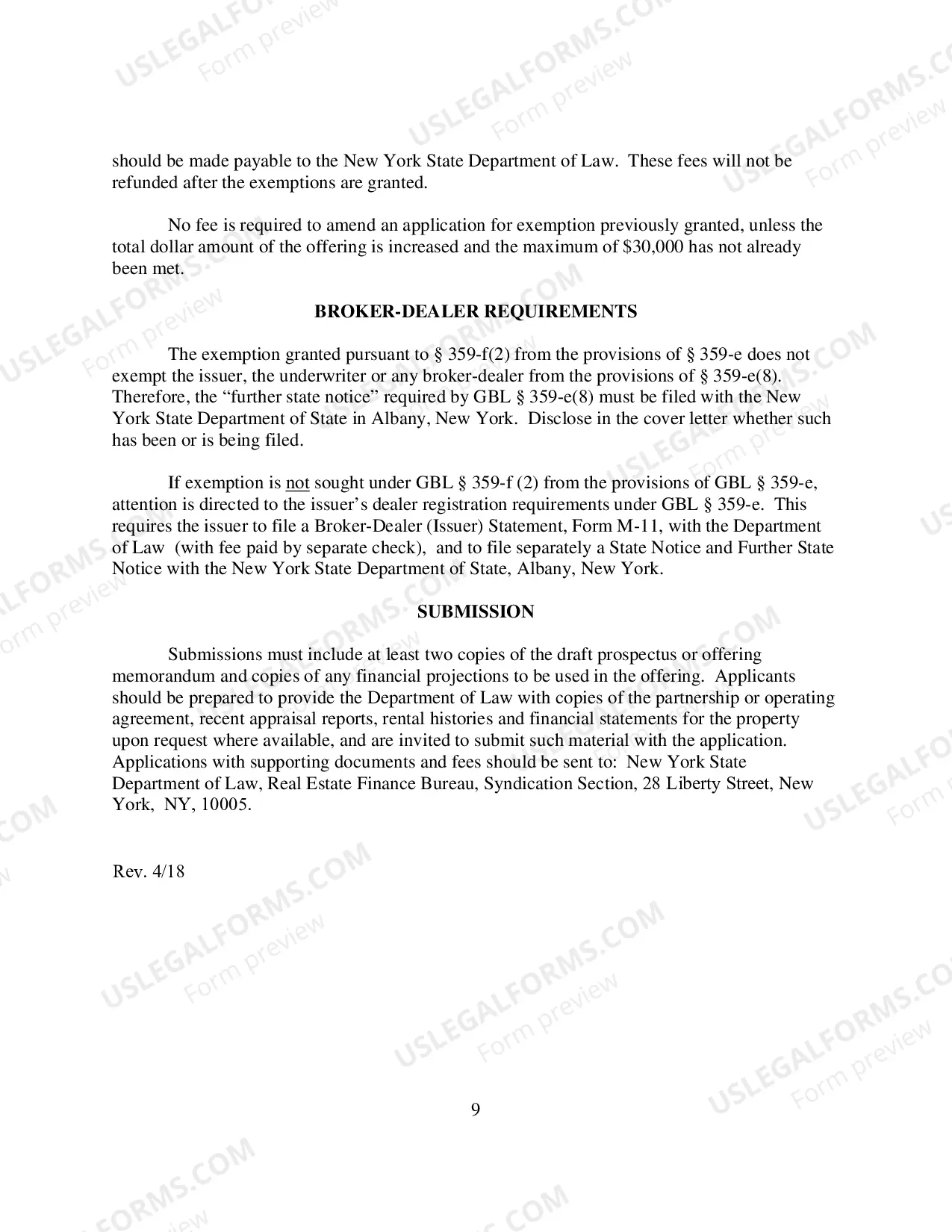 Preview Policy Statement 100