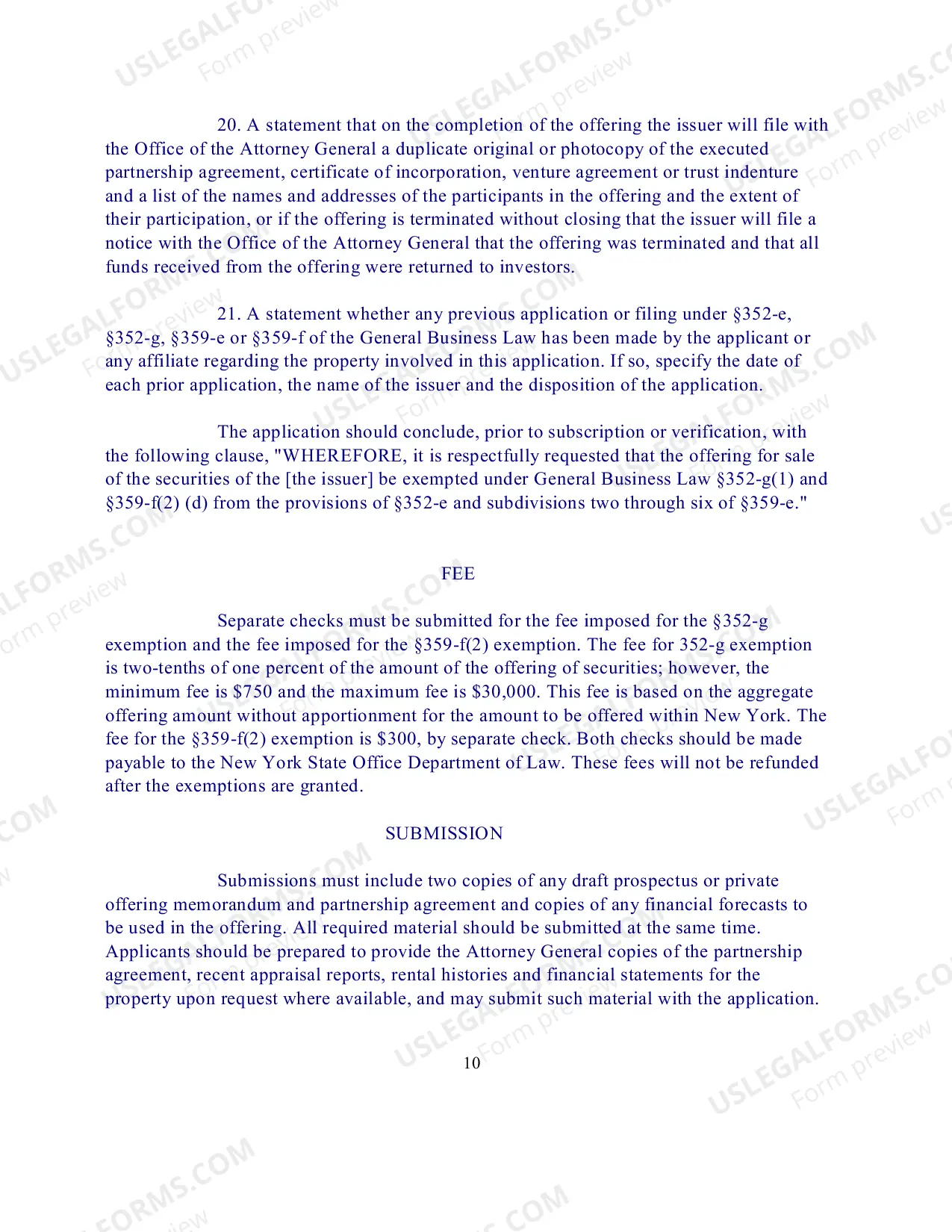 Preview Policy Statement 101