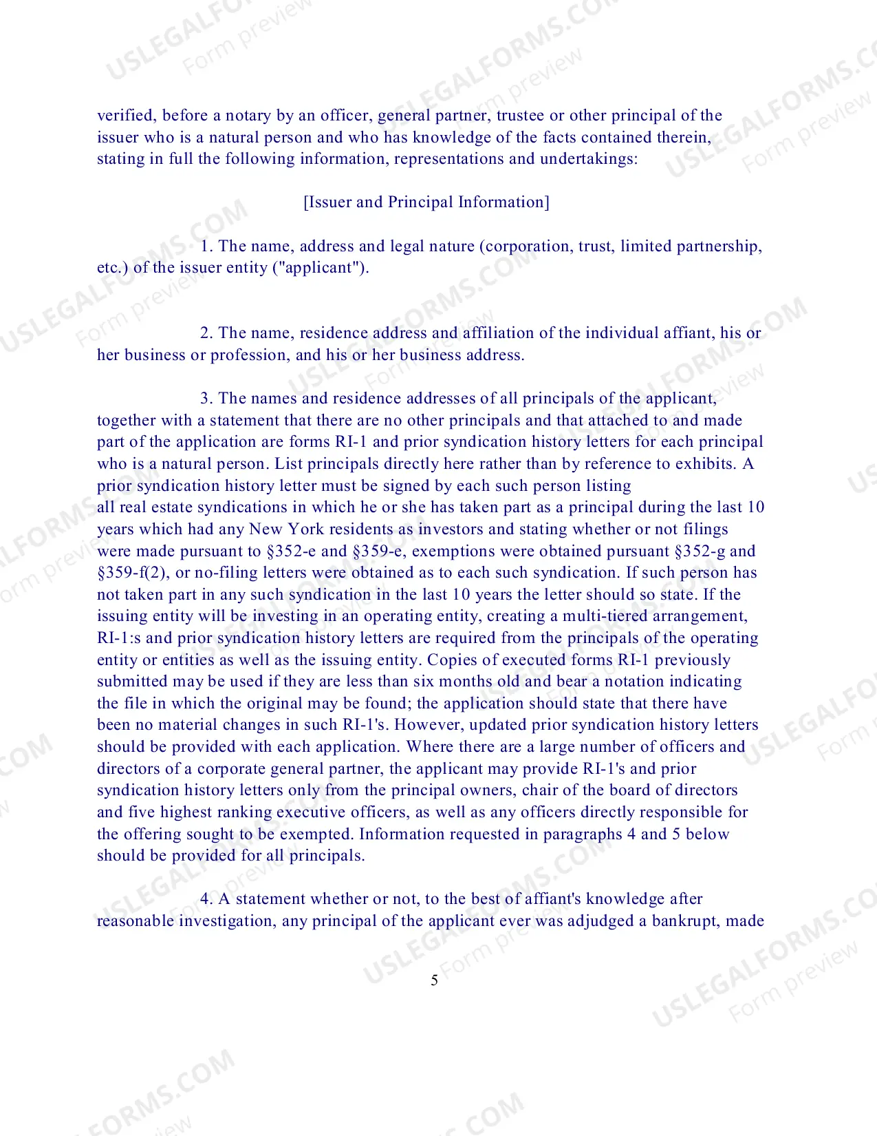 Preview Policy Statement 101