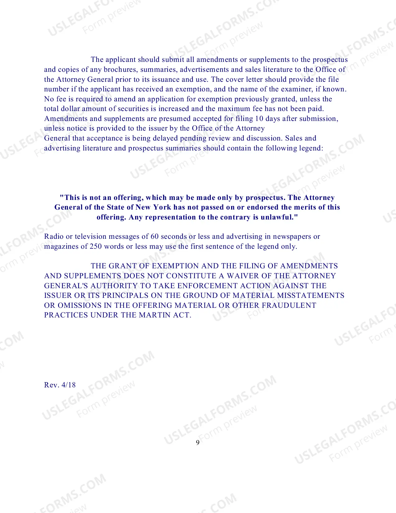 Preview Policy Statement 102