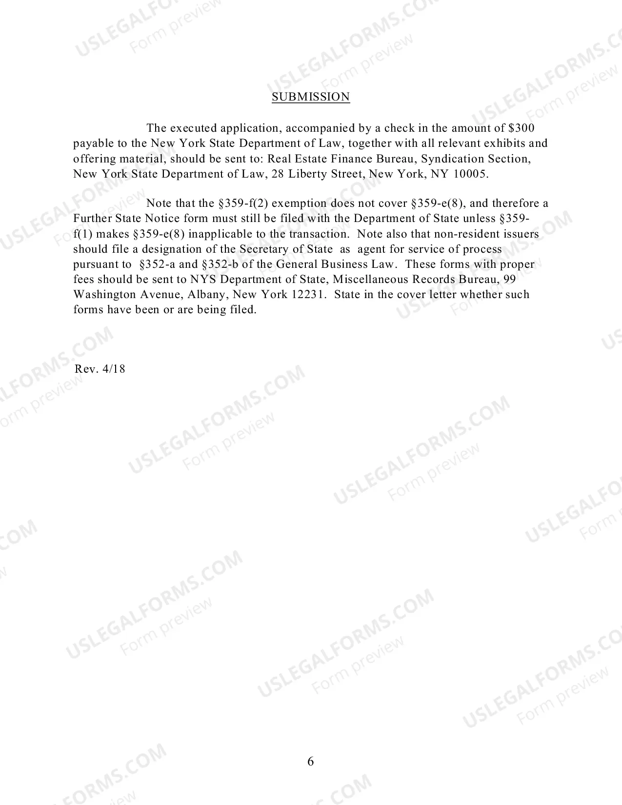Preview Policy Statement 104