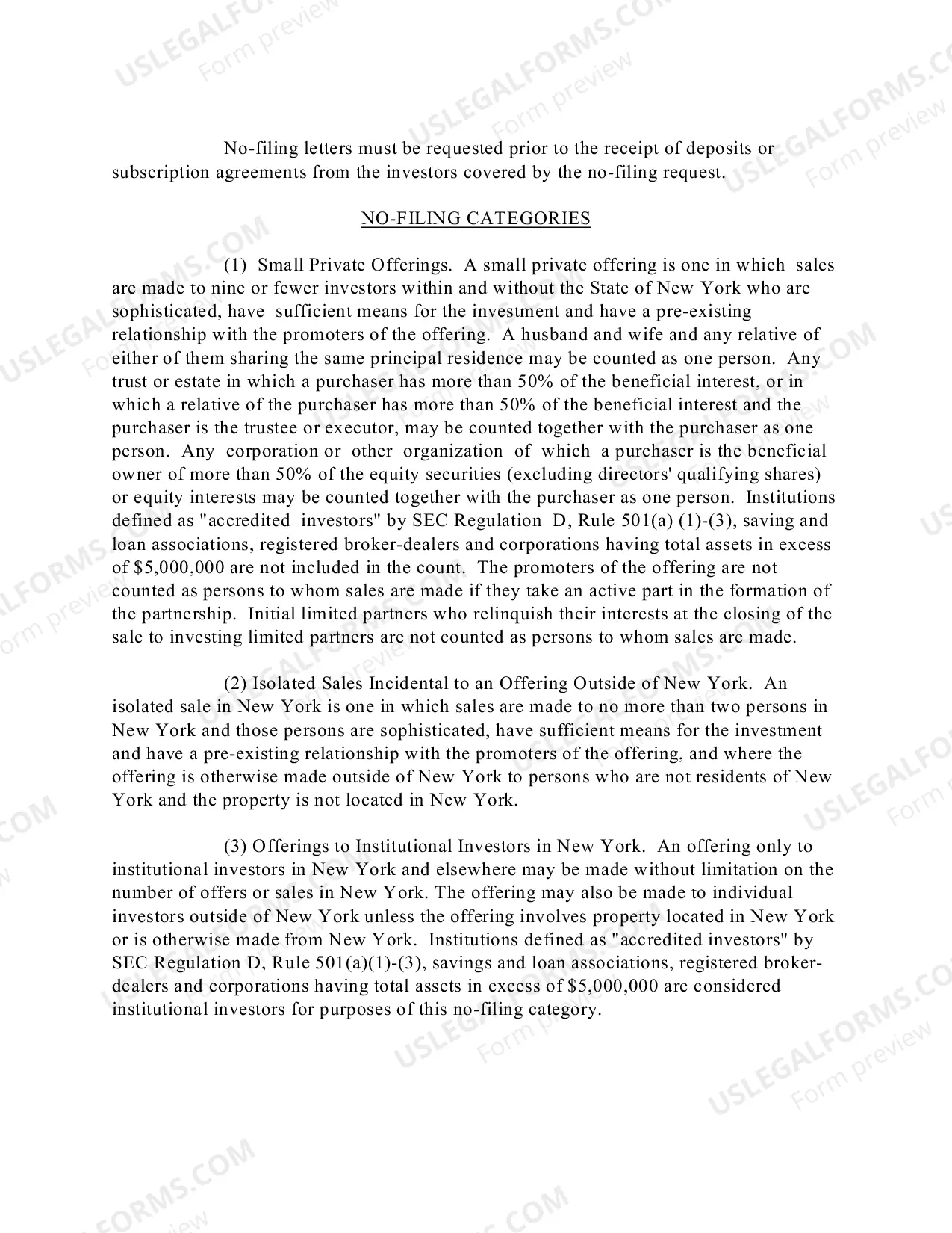 Preview Policy Statement 105