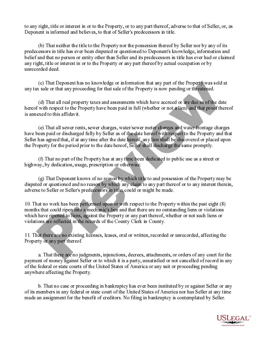 Preview LLC Affidavit of Title