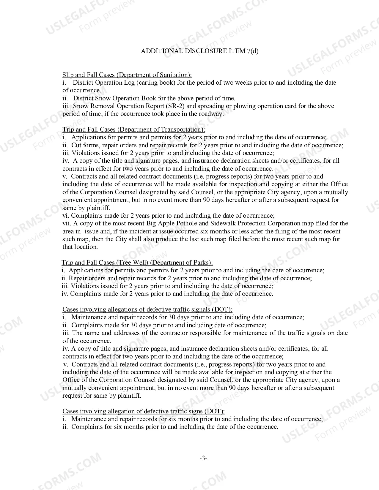 Preview Case Scheduling Order - CIty Cases