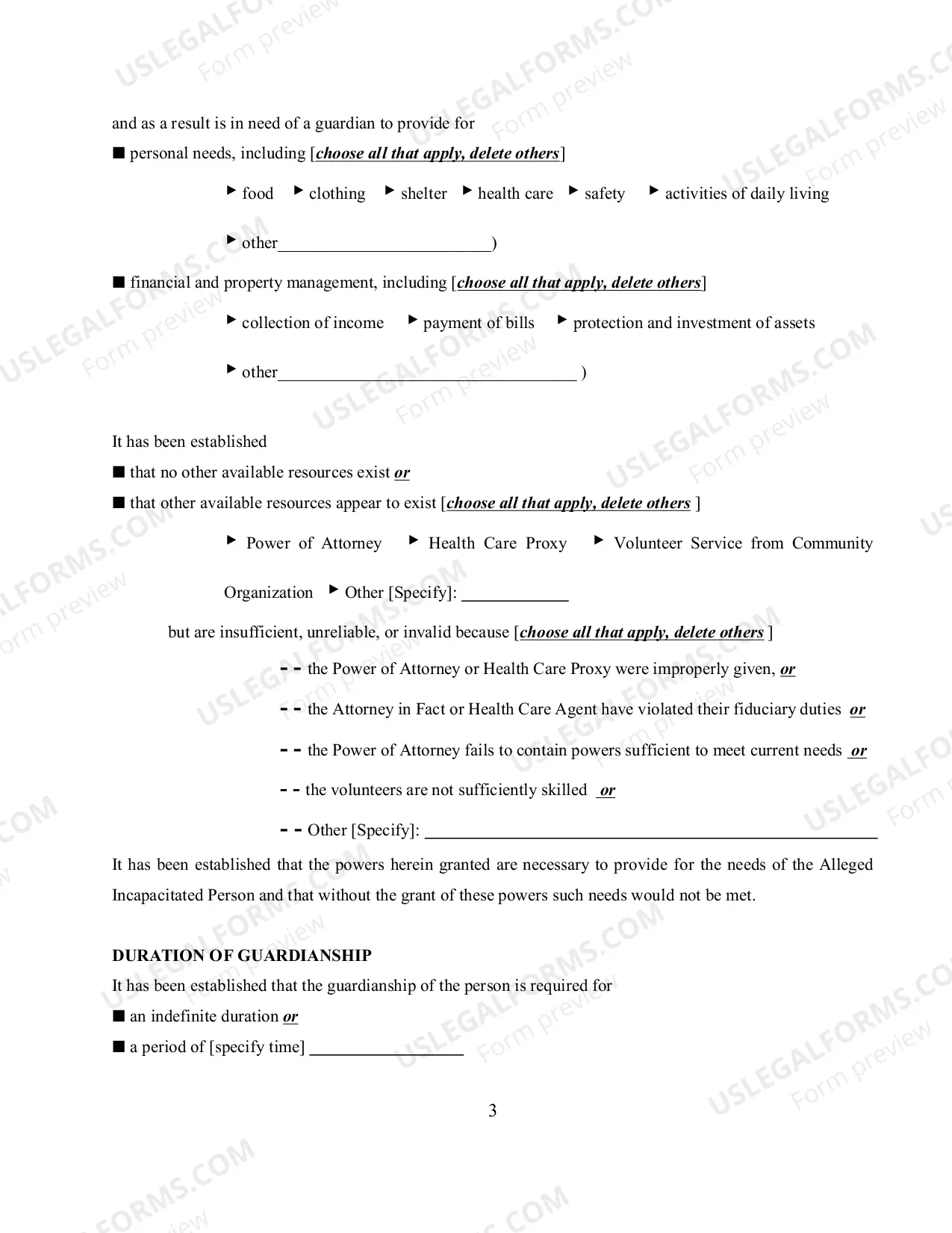 Preview ORDER AND JUDGMENT APPOINTING GUARDIAN