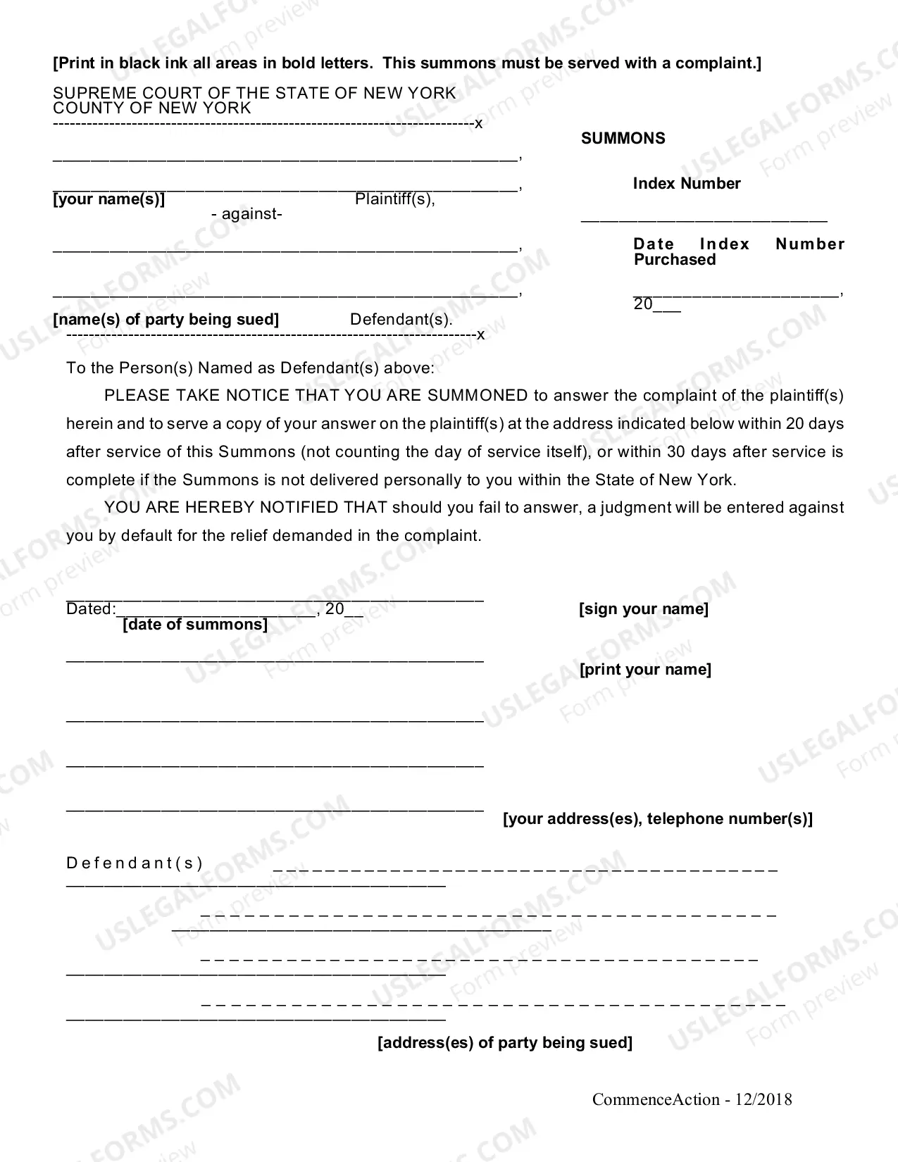Preview How to Commence a Civil Action