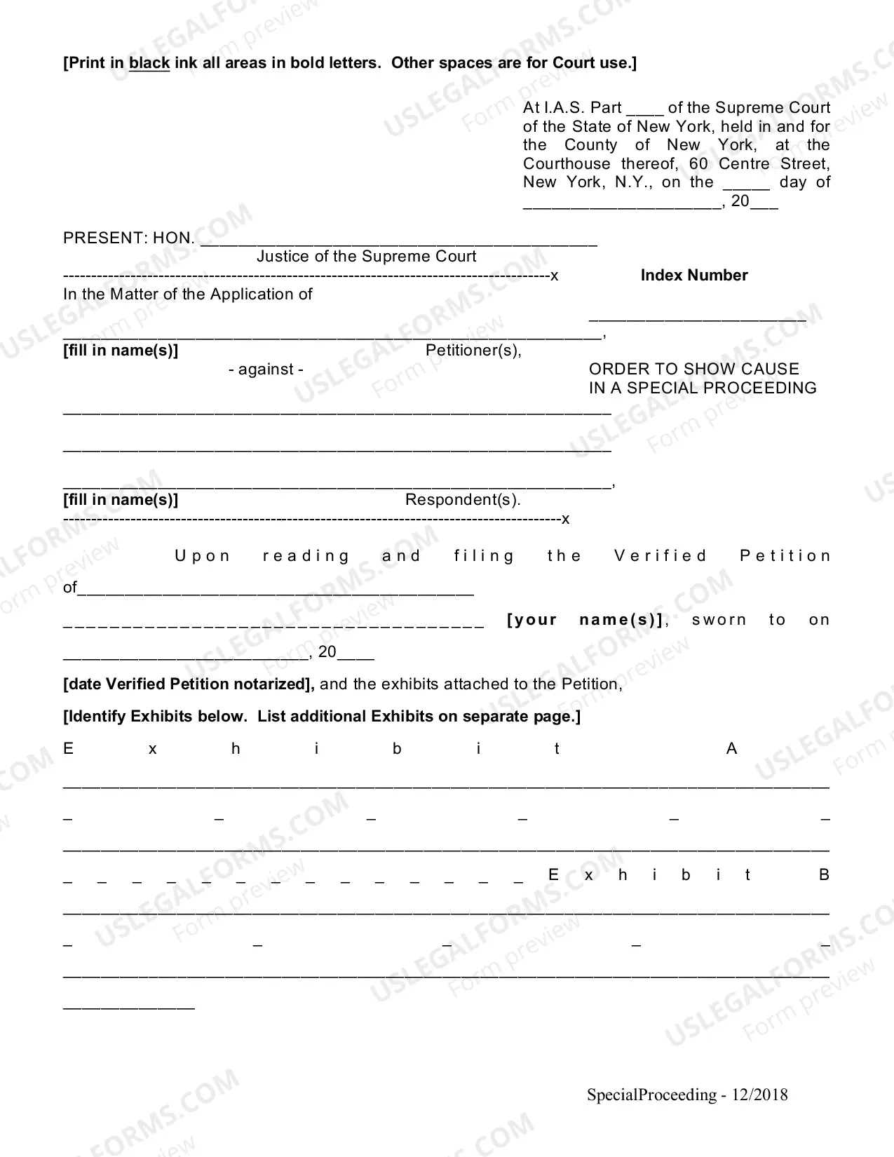 Preview How to Start a Special Proceeding