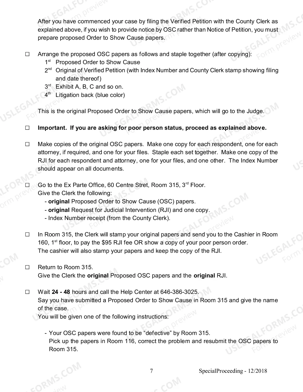 Preview How to Start a Special Proceeding