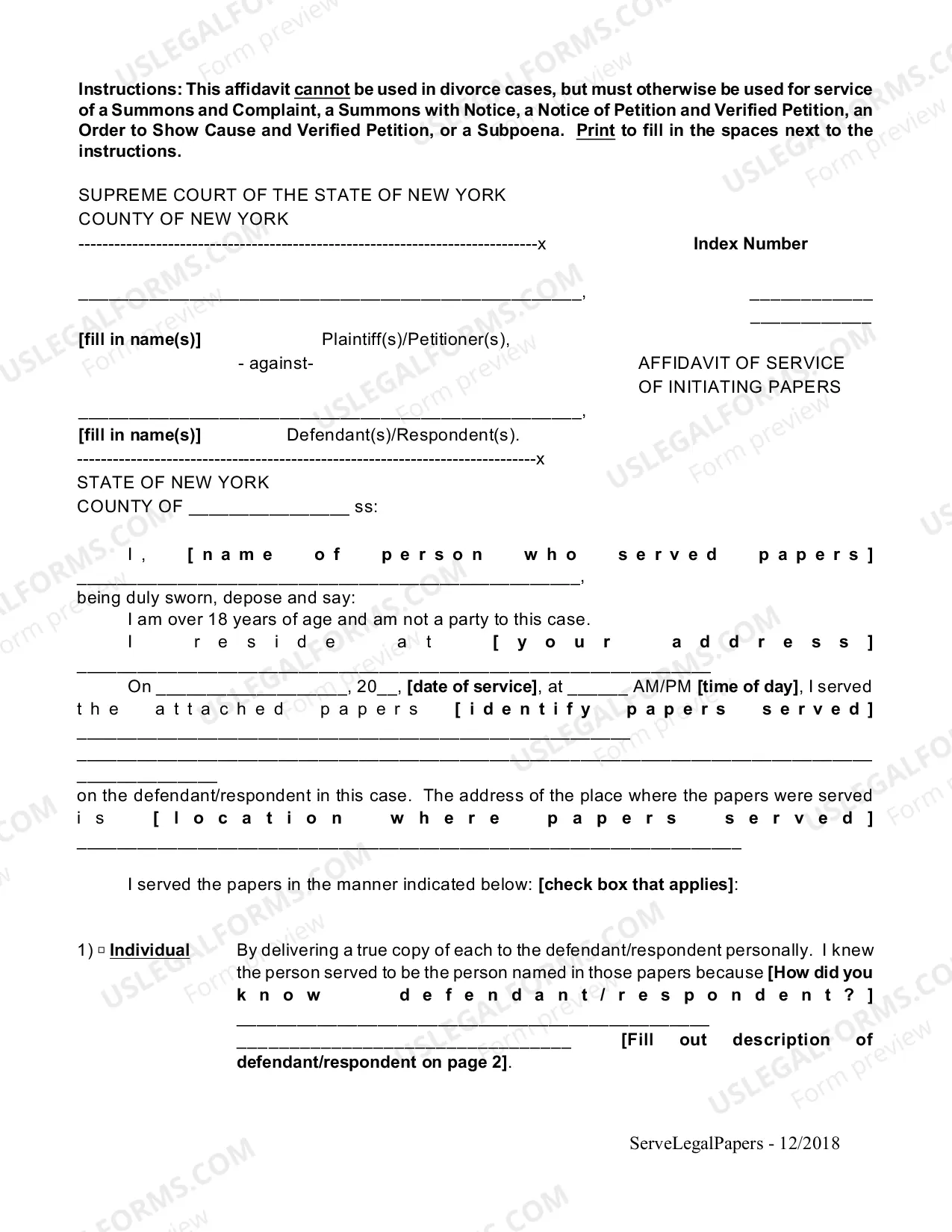 Preview How to Serve Legal Papers