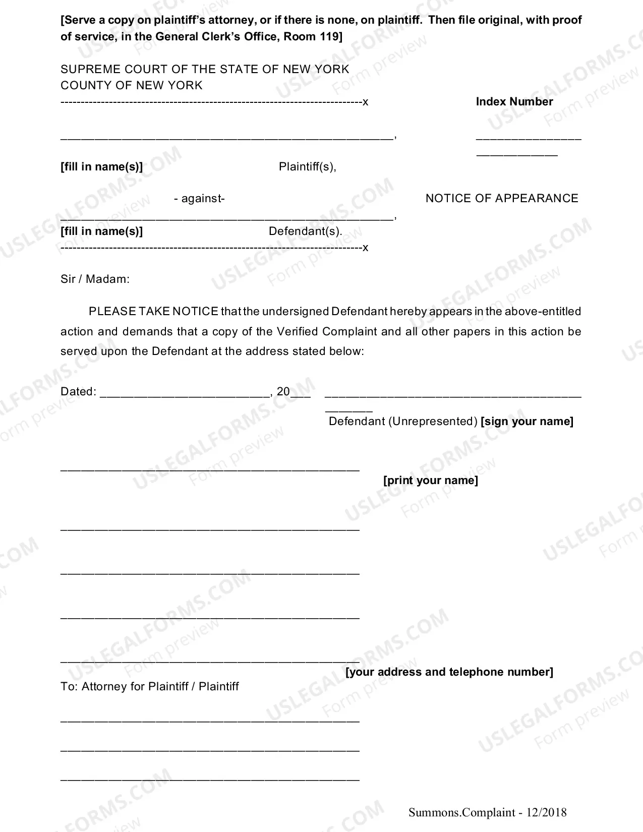 Preview How to Respond to a Summons and Complaint