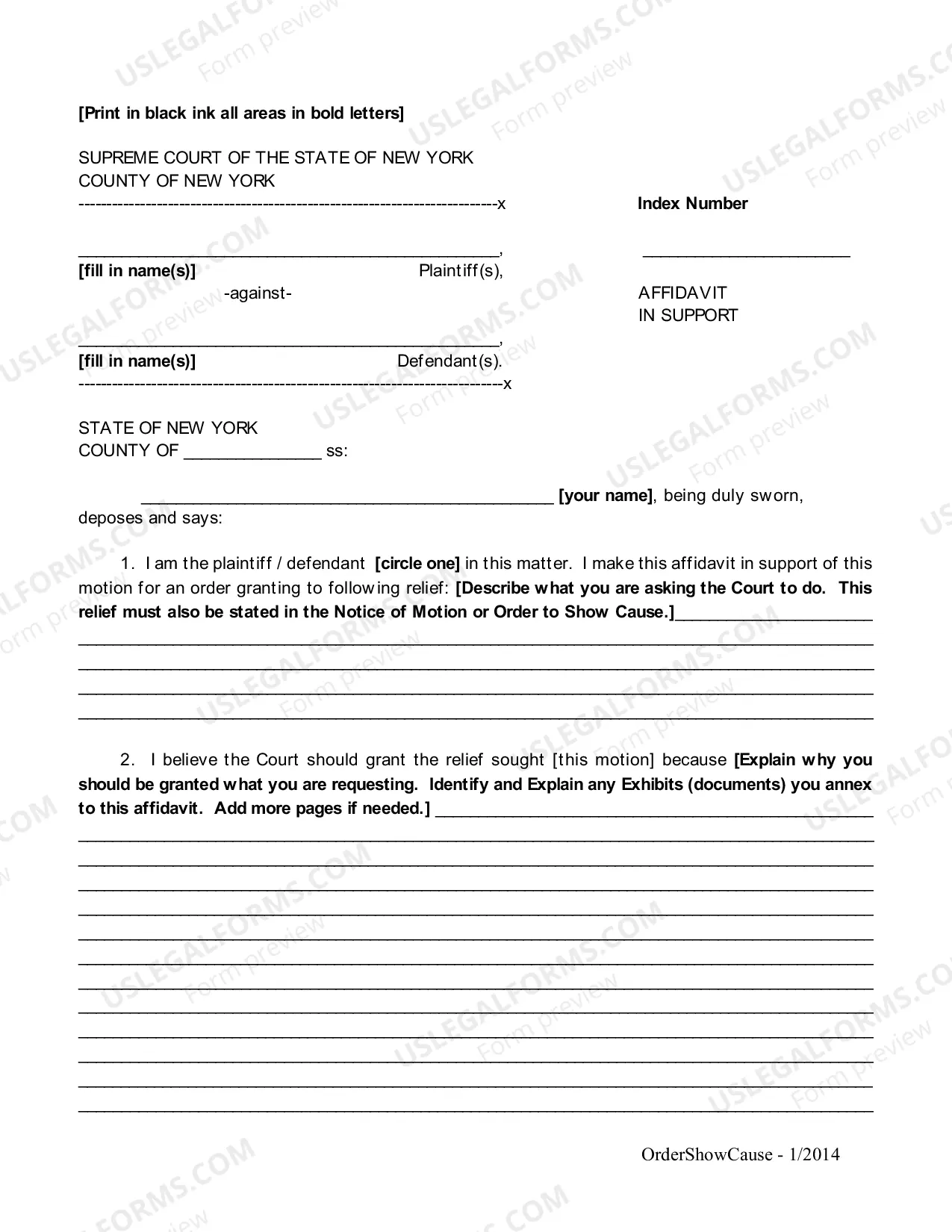 Preview How to File an Order to Show Cause