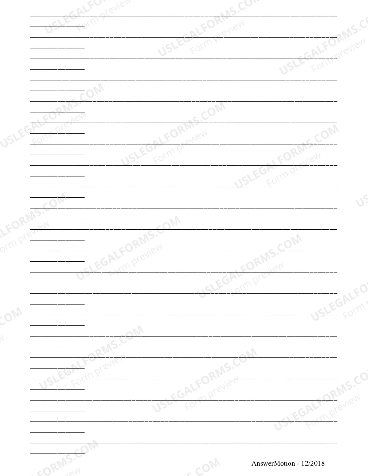Preview How to Answer a Motion