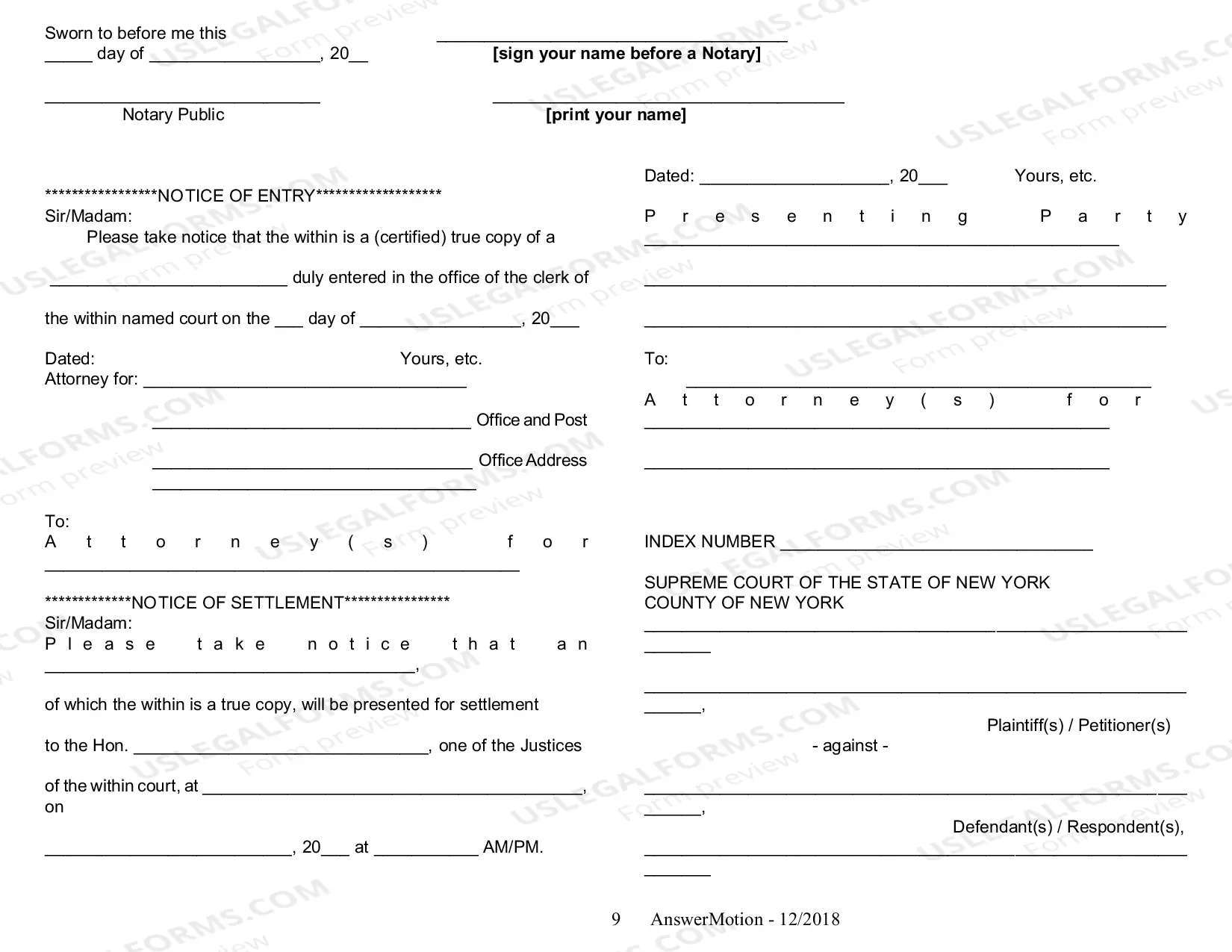 Preview How to Answer a Motion