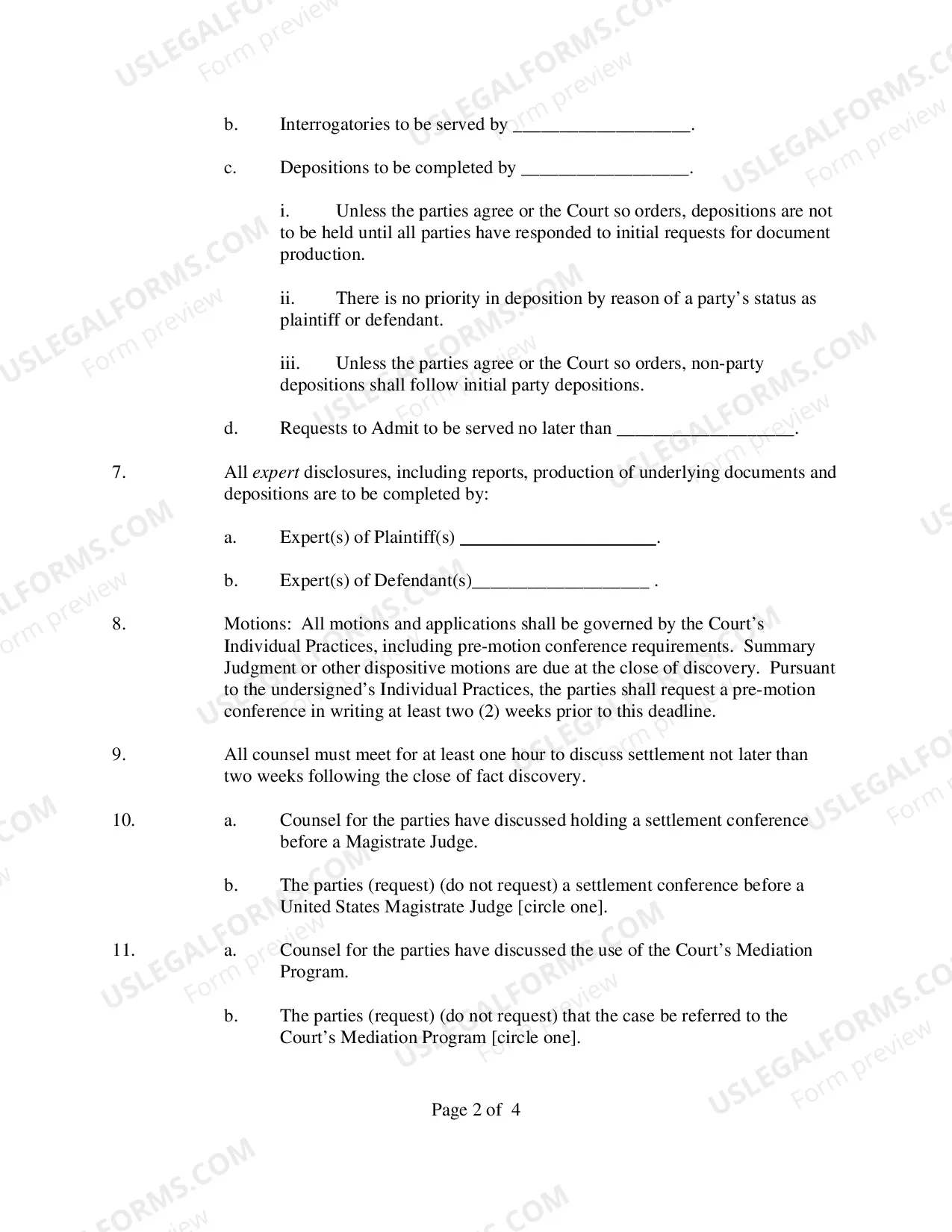 Preview Case Management And Scheduling Order (Judge Karas)