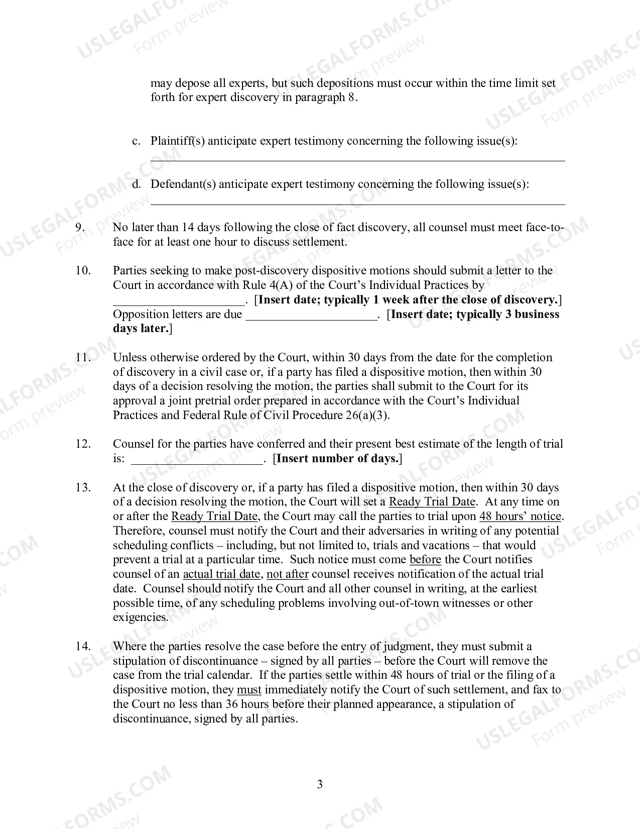 Preview Civil Case Management Plan And Scheduling Order (Judge Gardephe)