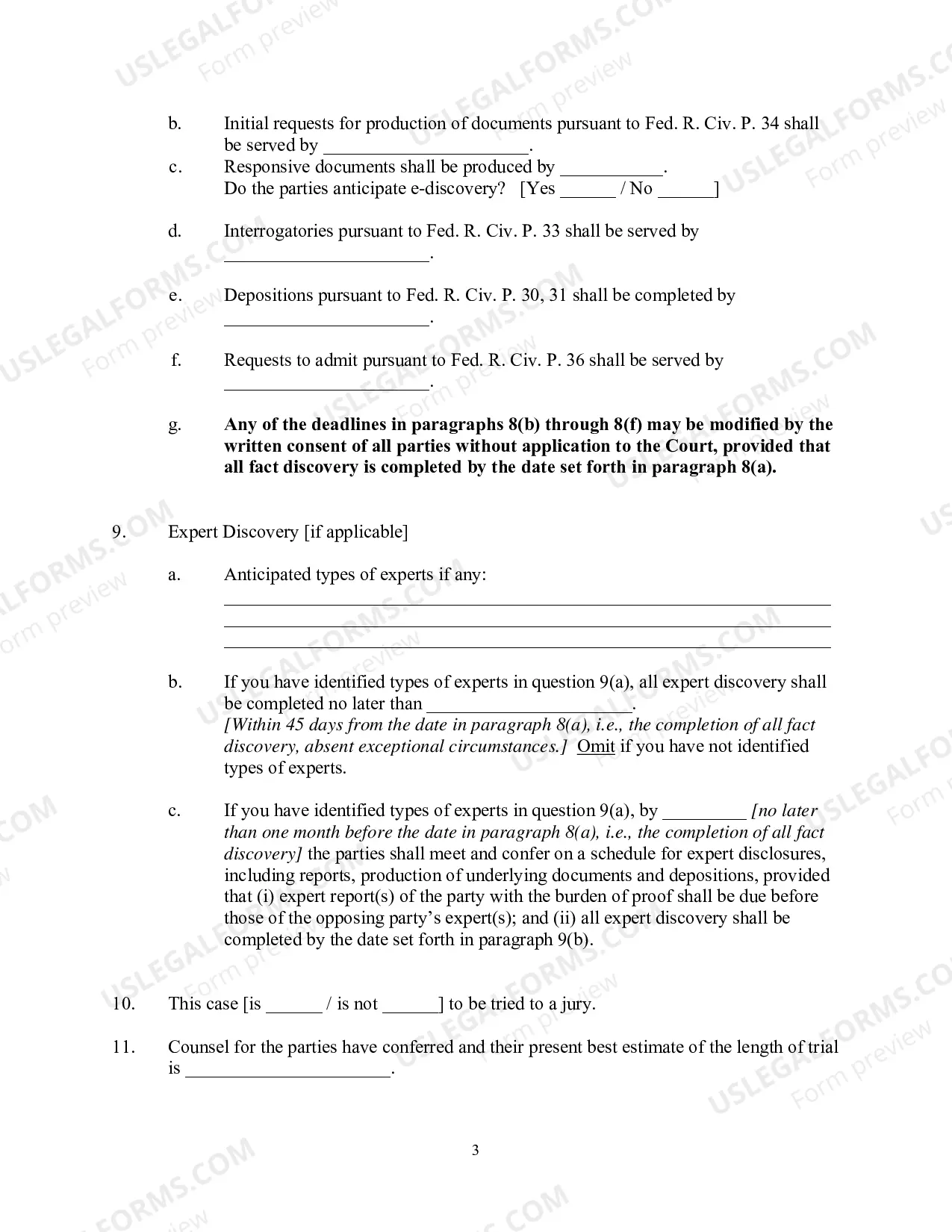 Preview Civil Case Management Plan And Scheduling Order (Judge Schofield)