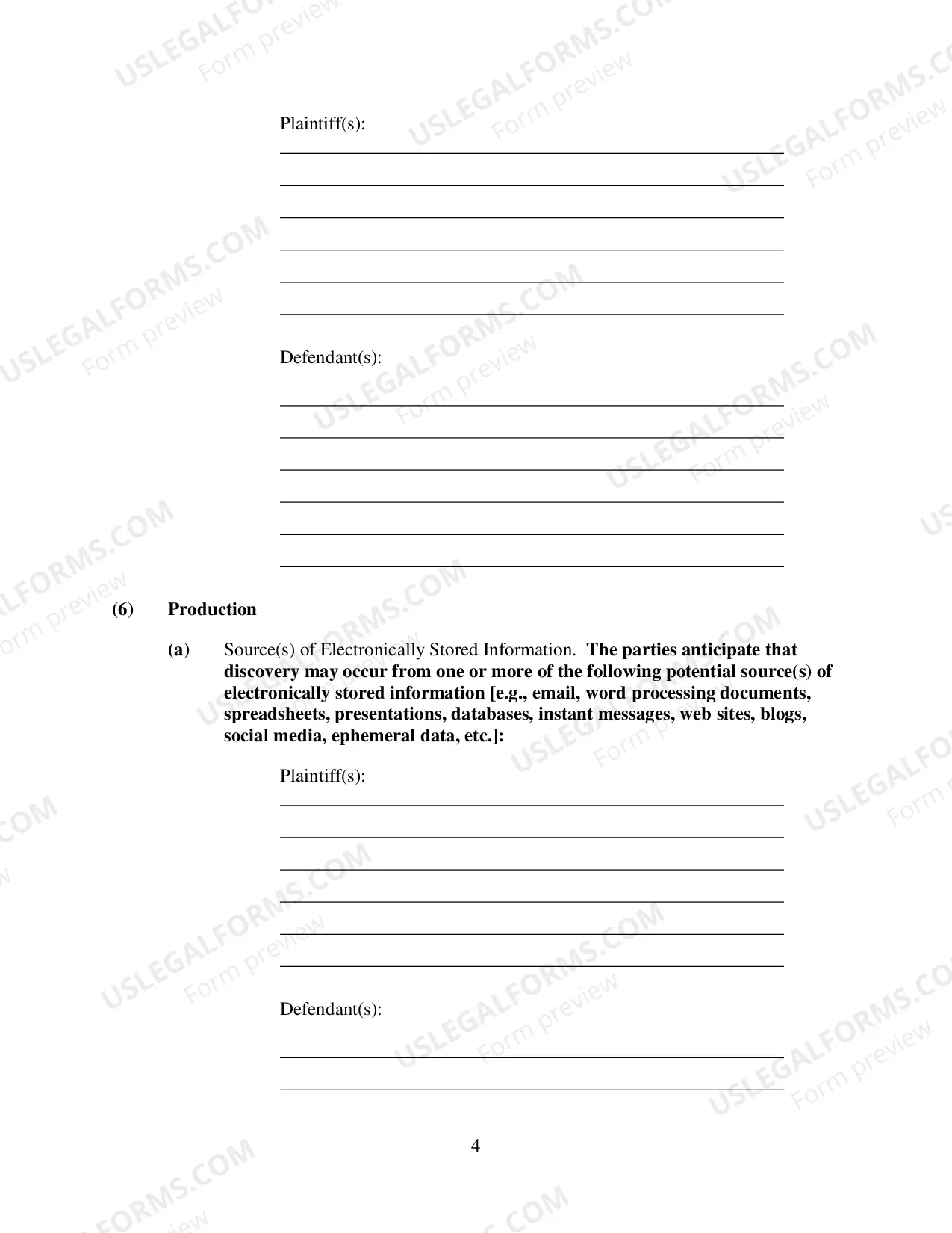 Preview Joint Electronic Discovery Submission And [Proposed] Order (Judge Parker)