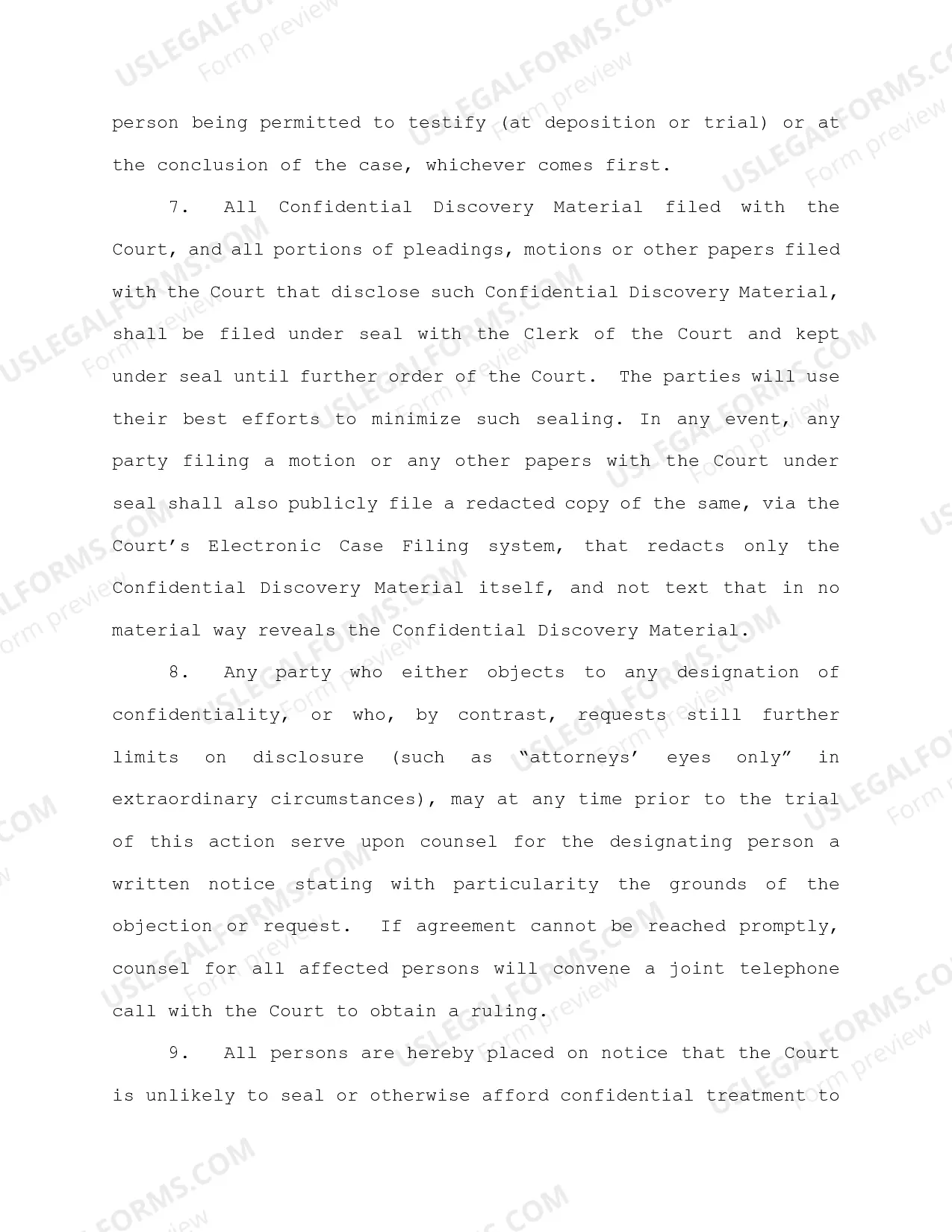 Preview Protective Order And Non-Disclosure Agreement (Judge Rakoff)
