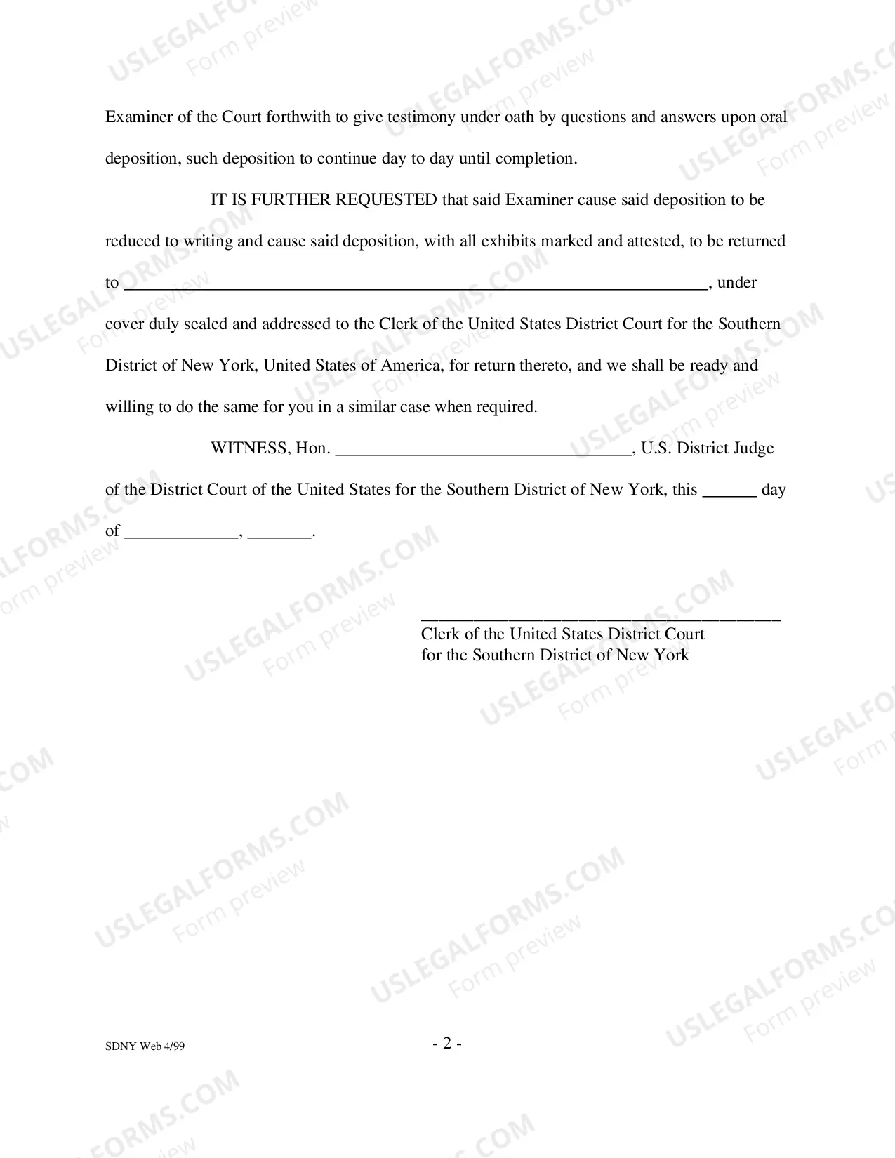 Preview Request To Take Evidence Abroad