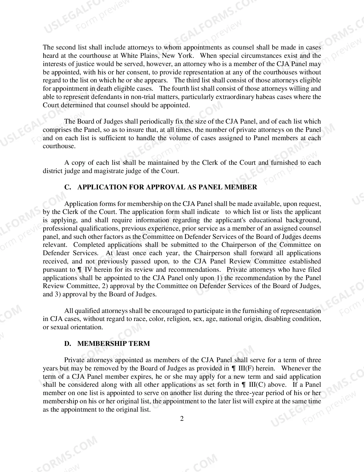 Preview Current Criminal Justice Act Plan