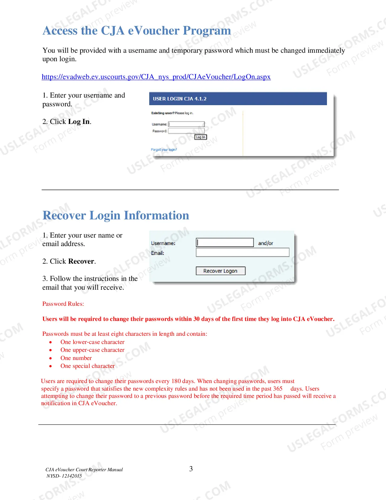 Preview EVoucher Court Reporter Manual