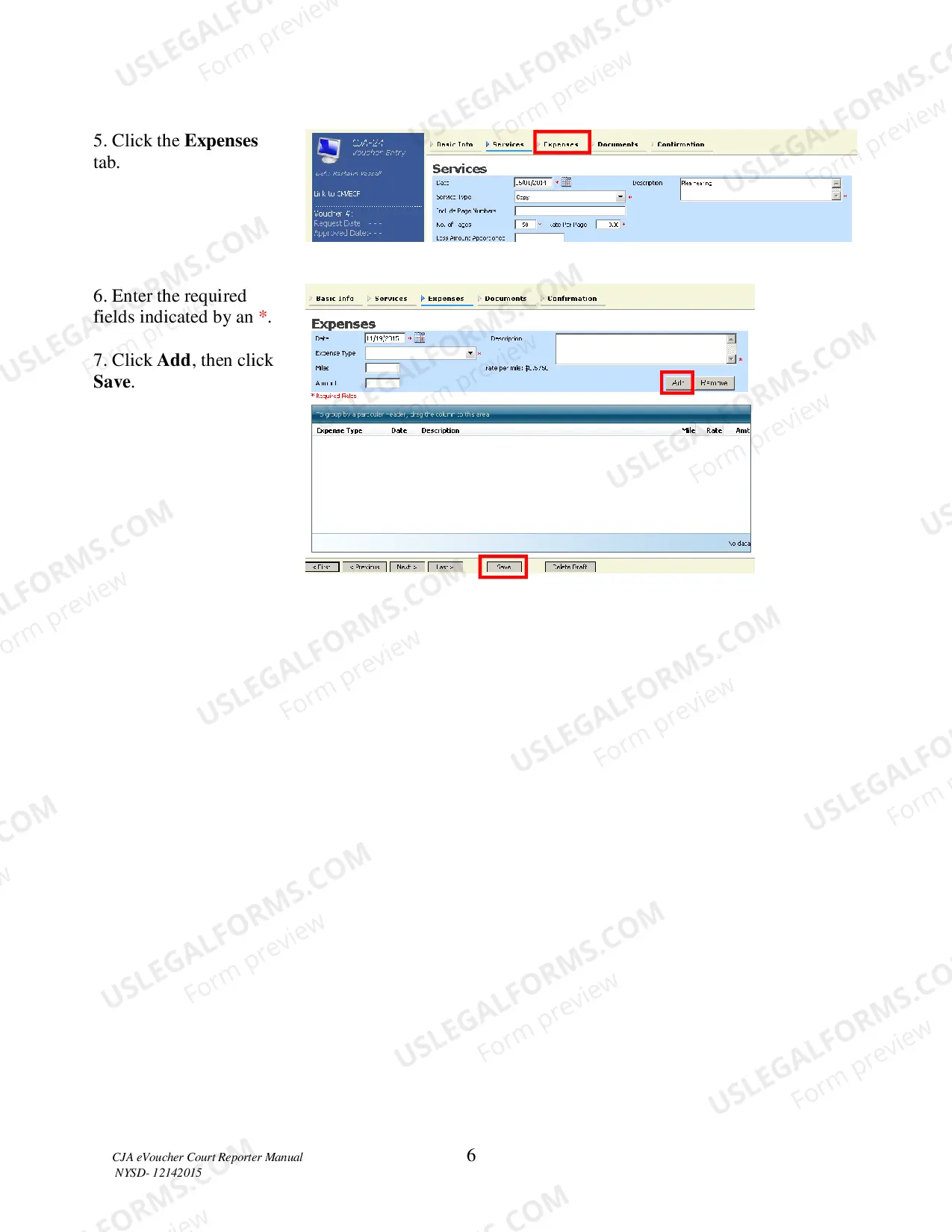 Preview EVoucher Court Reporter Manual