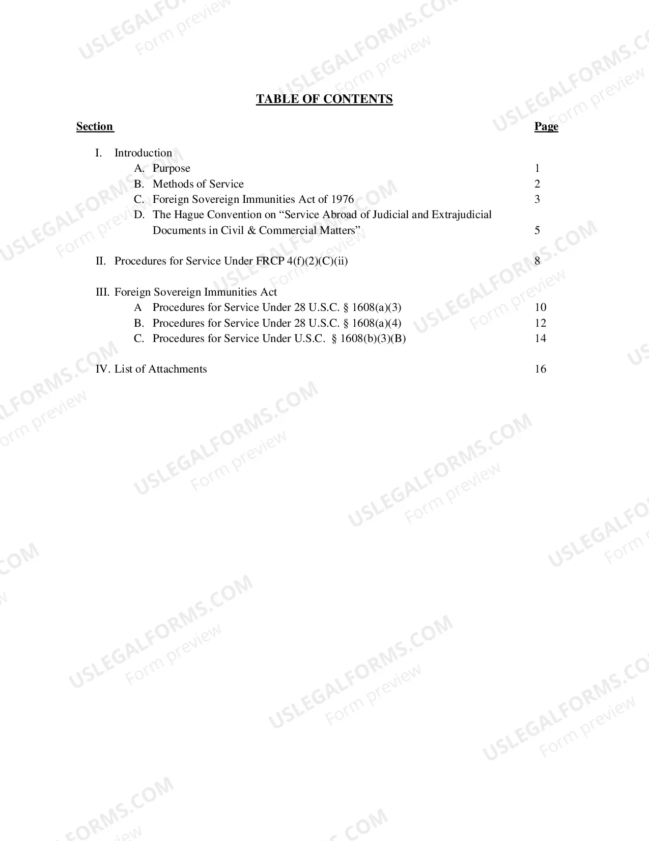 Preview Foreign Mailing Instructions
