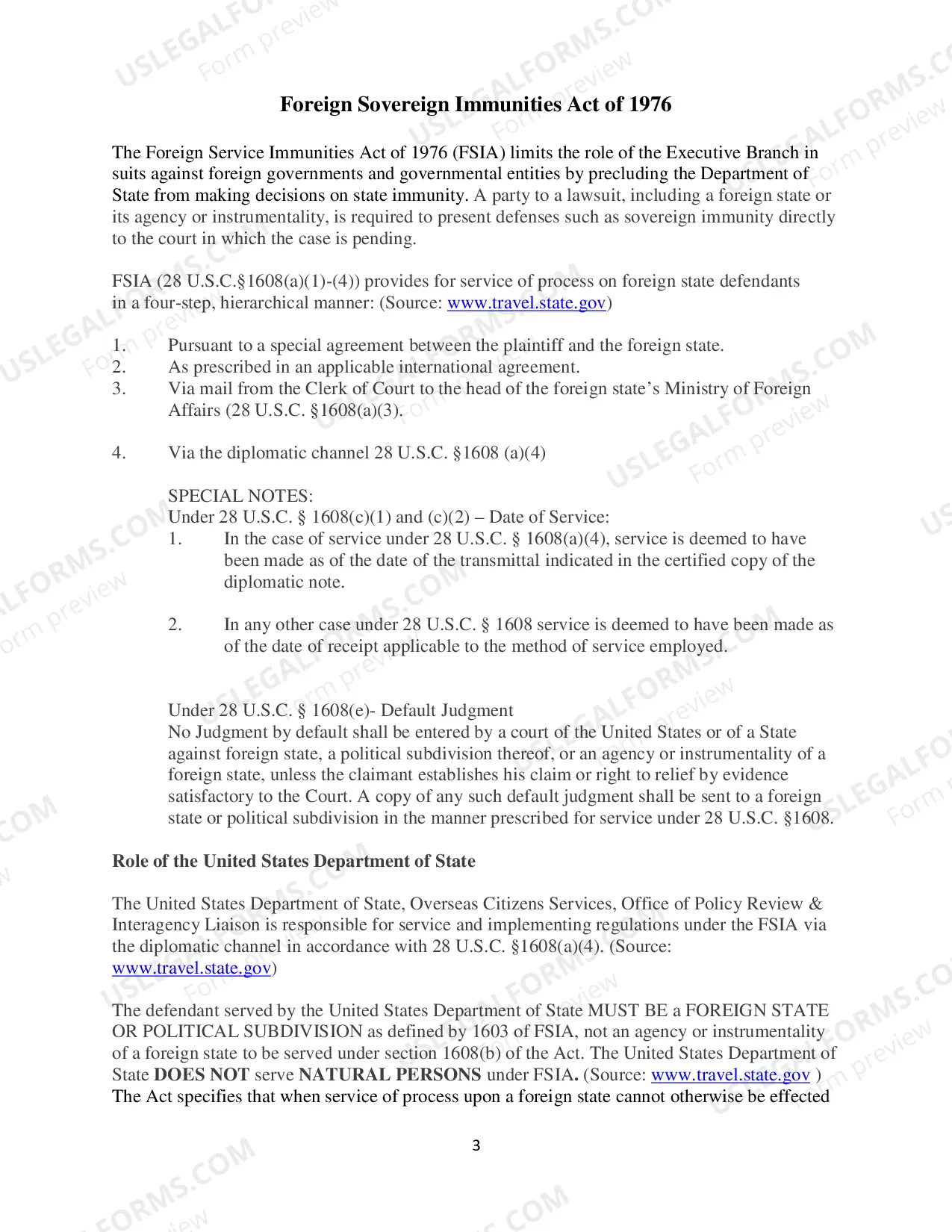 Preview Foreign Mailing Instructions