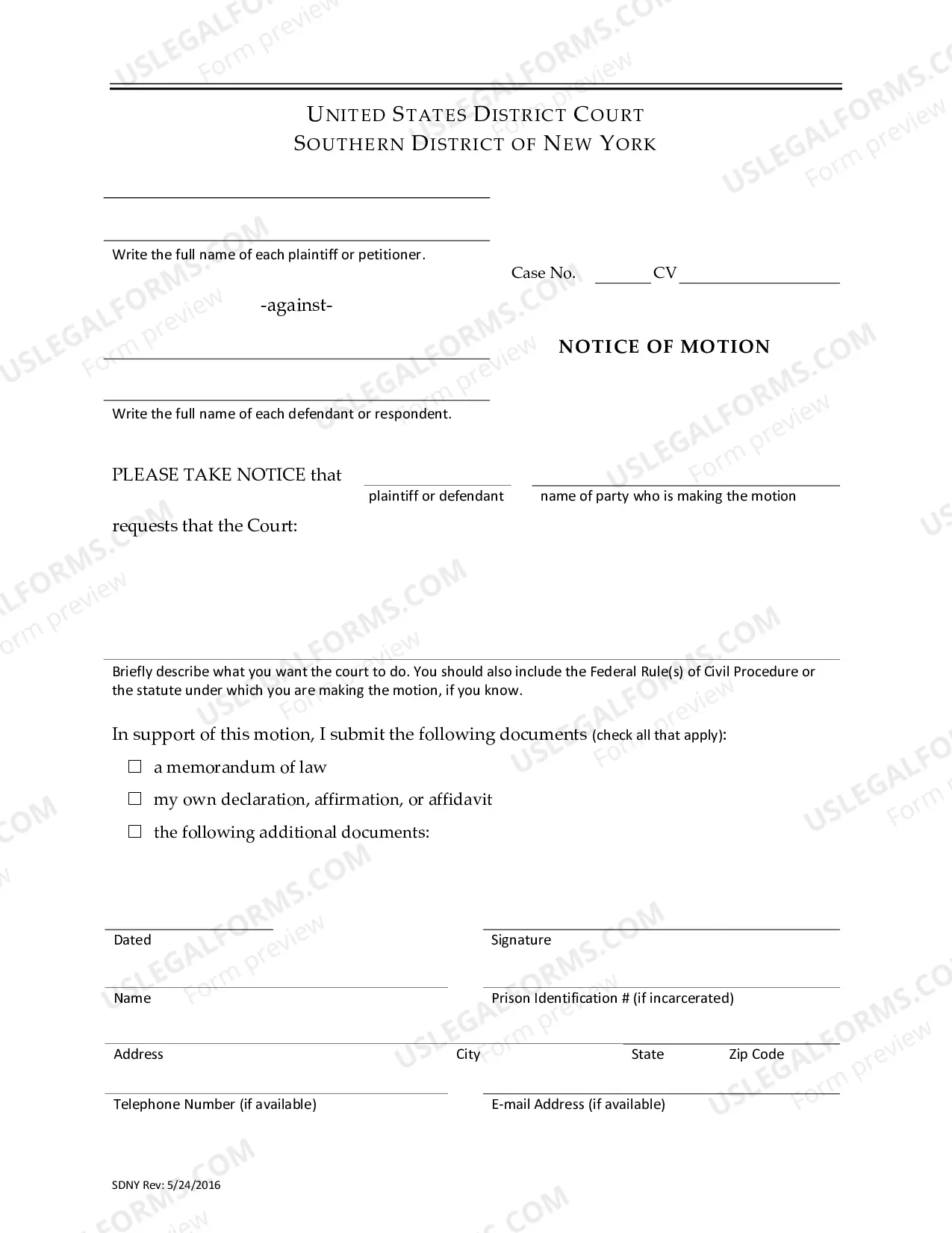 Preview Motions Guide for Pro Se Litigants