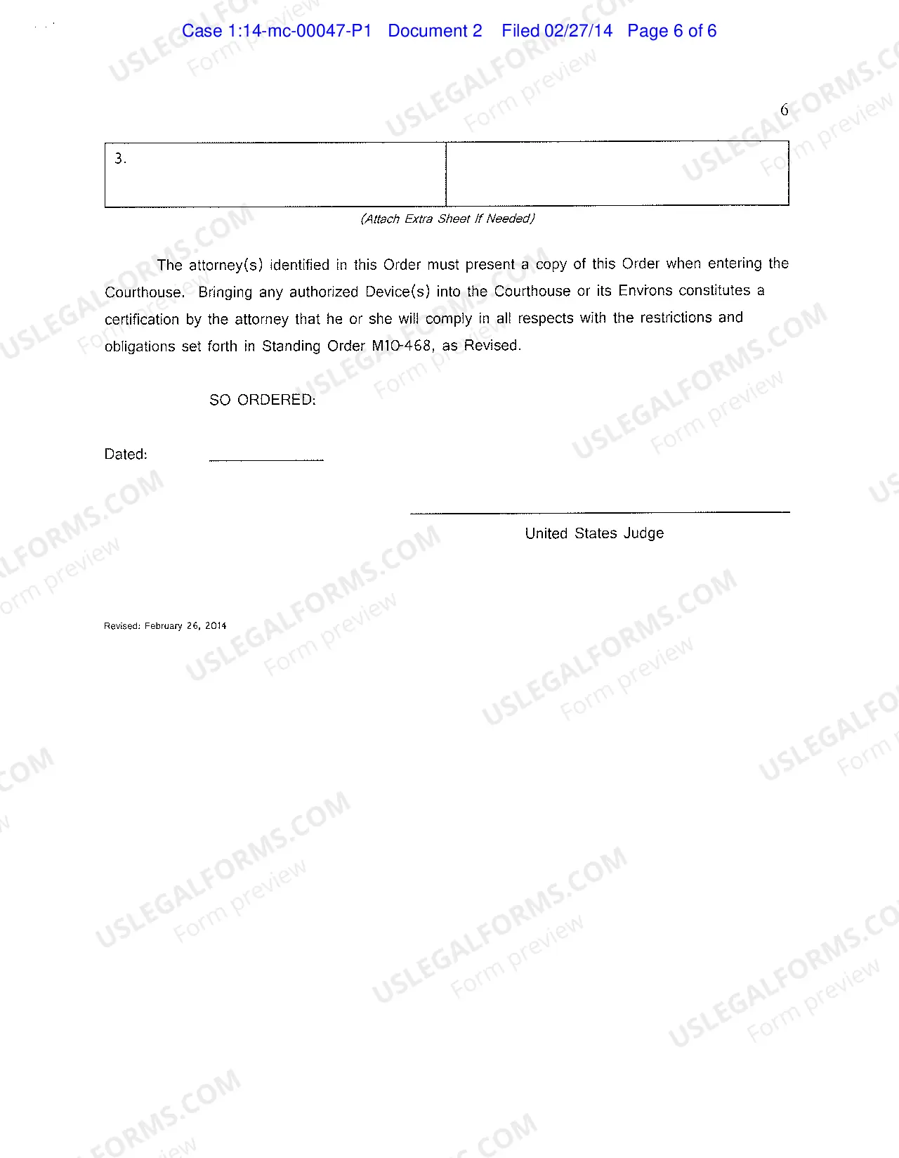 Preview Standing Order: Electronic Devices General Purpose