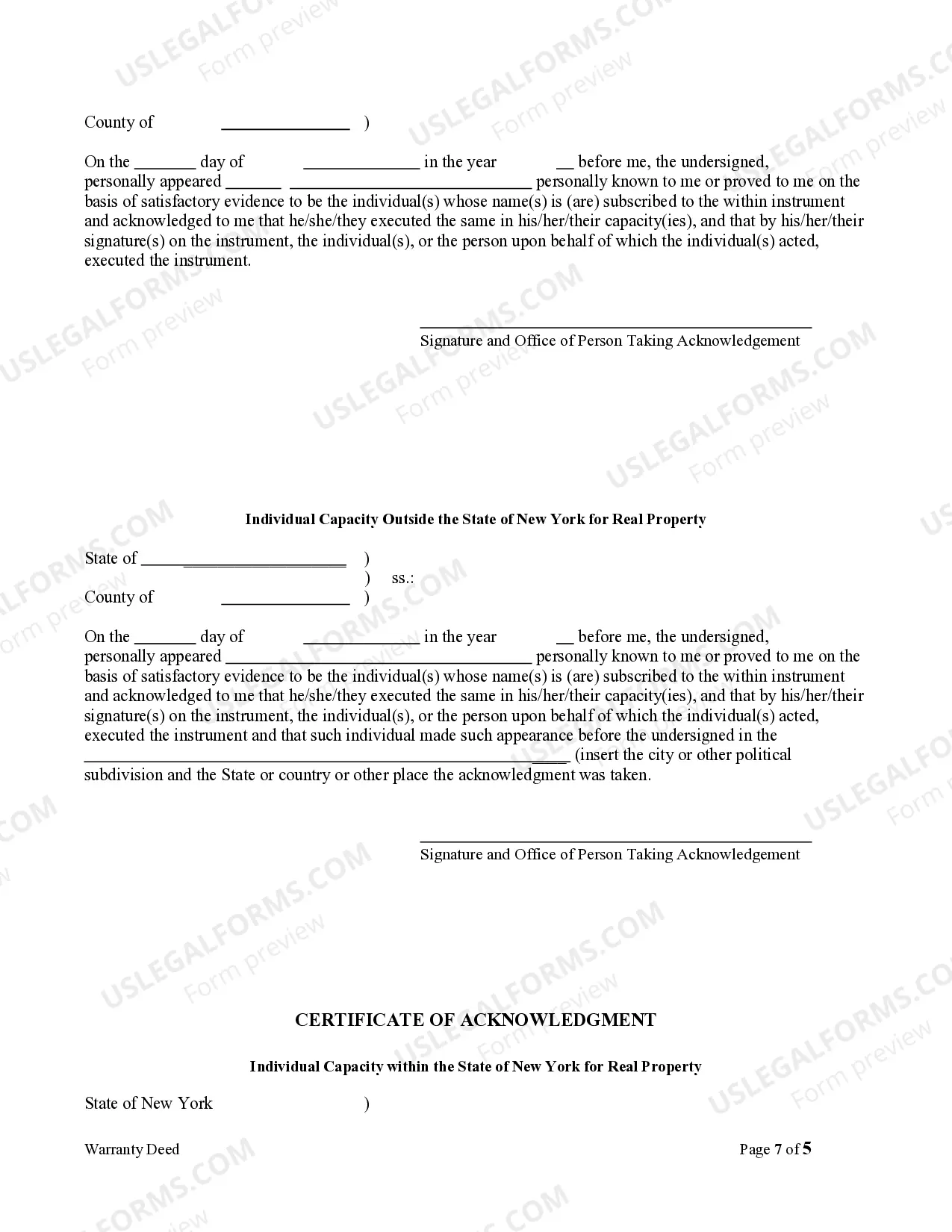 Preview Warranty Deed for Husband and Wife Converting Property from Tenants in Common to Joint Tenancy