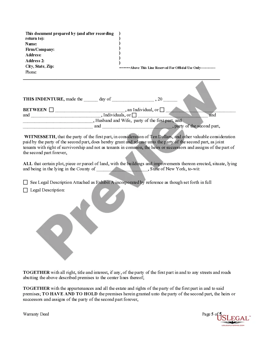 Get Warranty Deed for Separate or Joint Property to Joint Tenancy Preview Warranty Deed for Separate or Joint Property to Joint Tenancy
