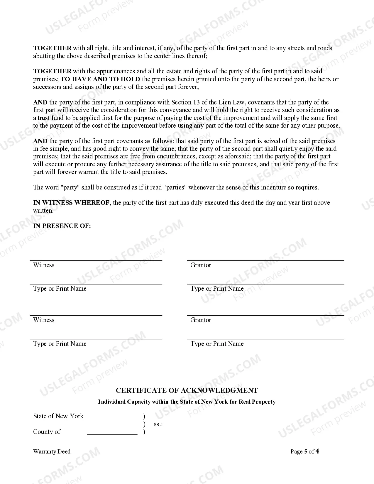 Preview Warranty Deed from Limited Partnership or LLC is the Grantor, or Grantee