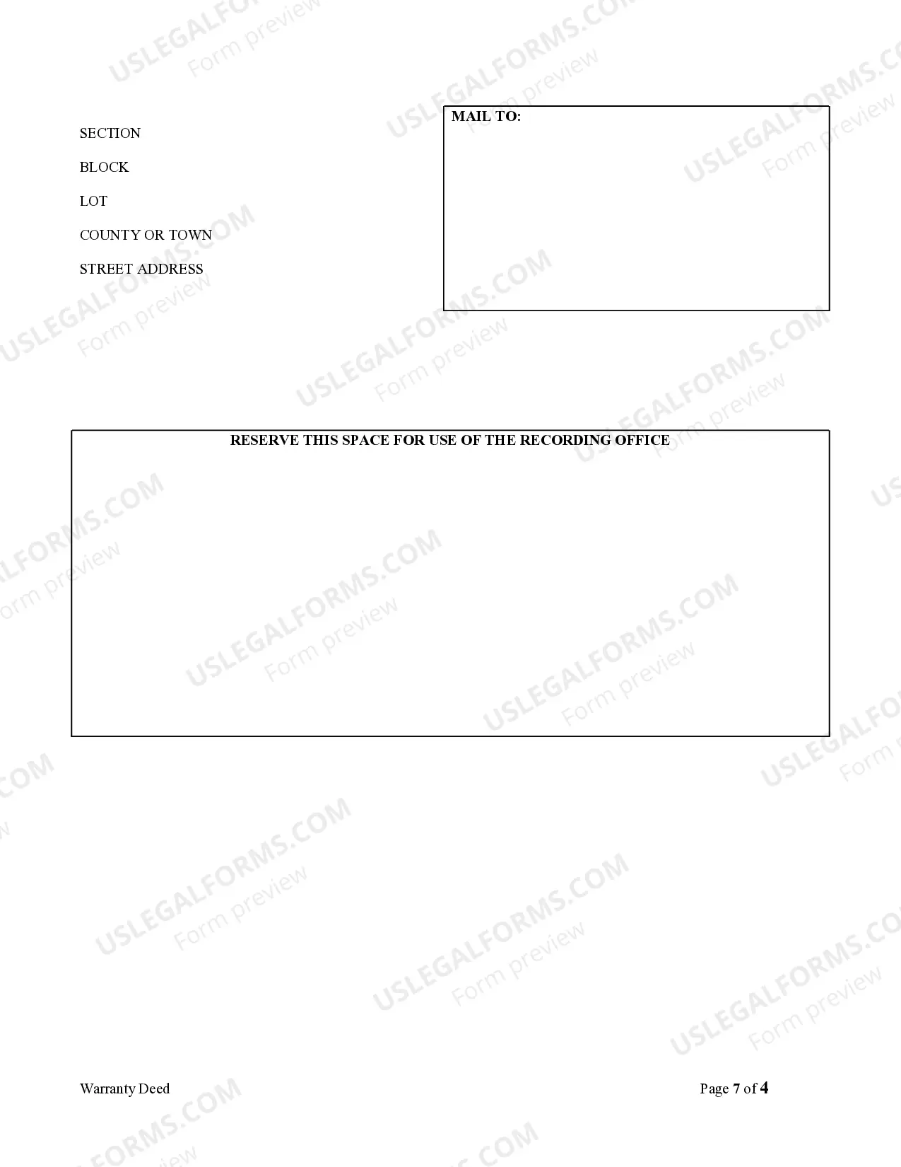 Preview Warranty Deed from Limited Partnership or LLC is the Grantor, or Grantee