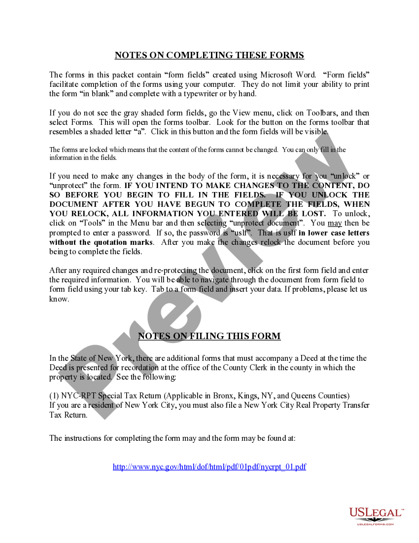 New York State Executor's Deed Form US Legal Forms