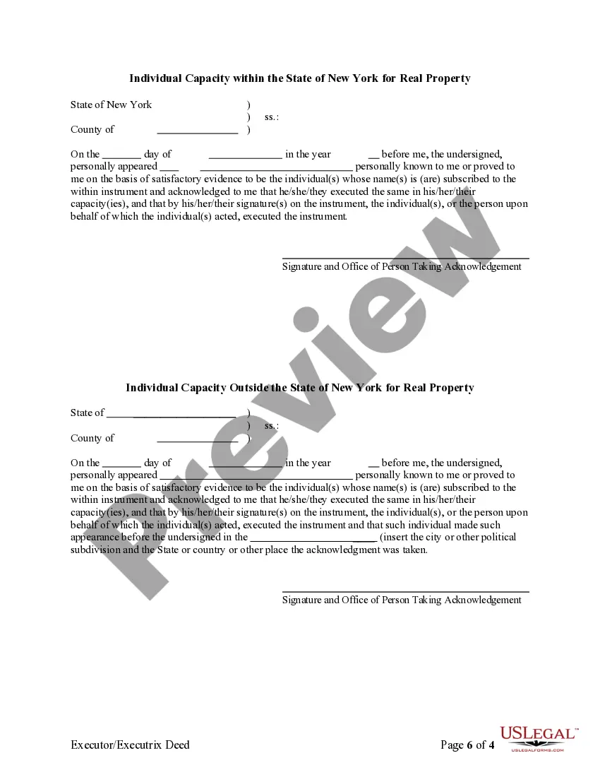 Get Warranty Deed For Use by an Executor - Executrix Preview Warranty Deed For Use by an Executor - Executrix